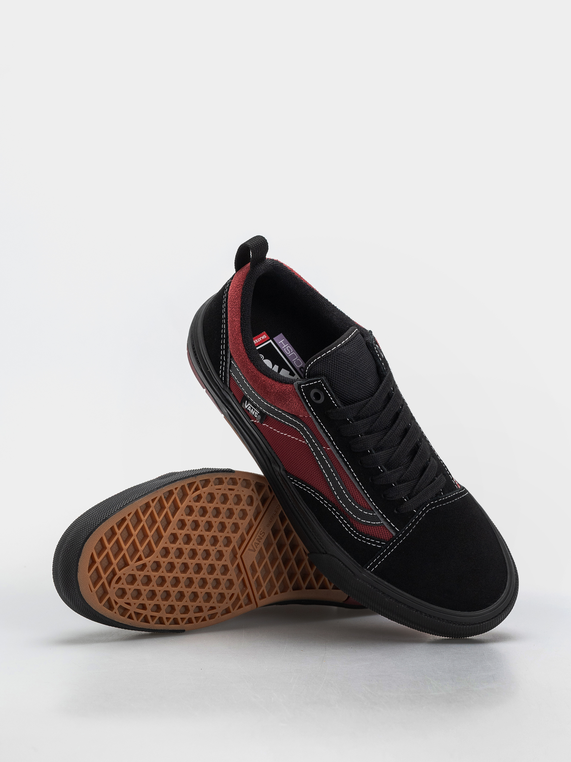 Vans Skate Old Skool Wafflecup Cipők (black/red)