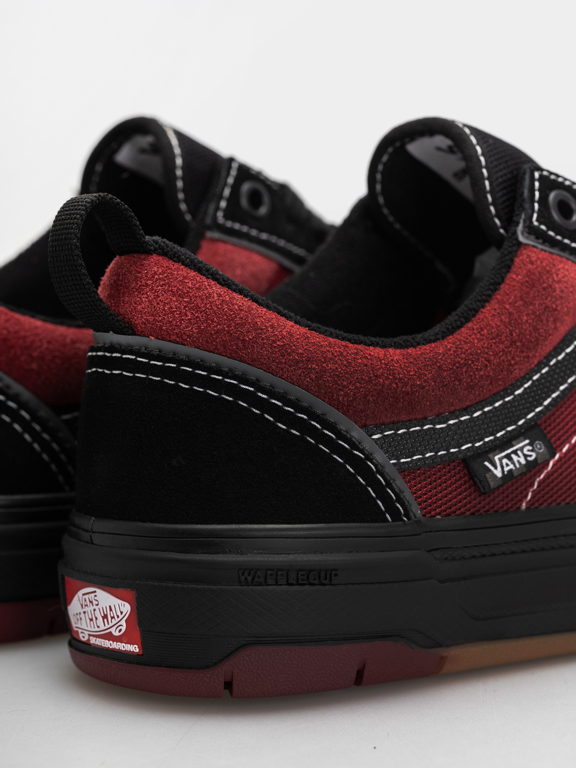 Vans Skate Old Skool Wafflecup Cipők (black/red)