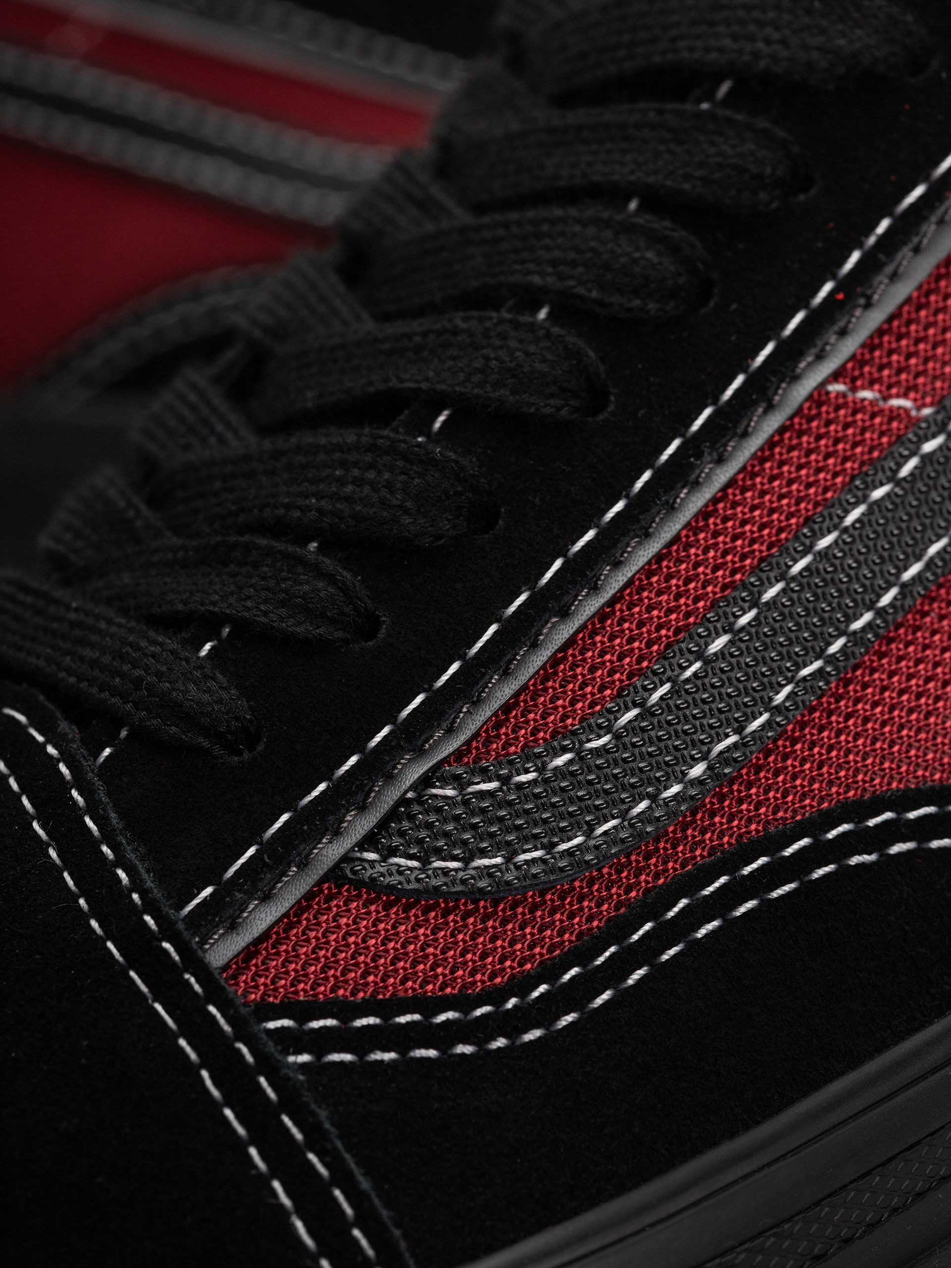 Vans Skate Old Skool Wafflecup Cipők (black/red)