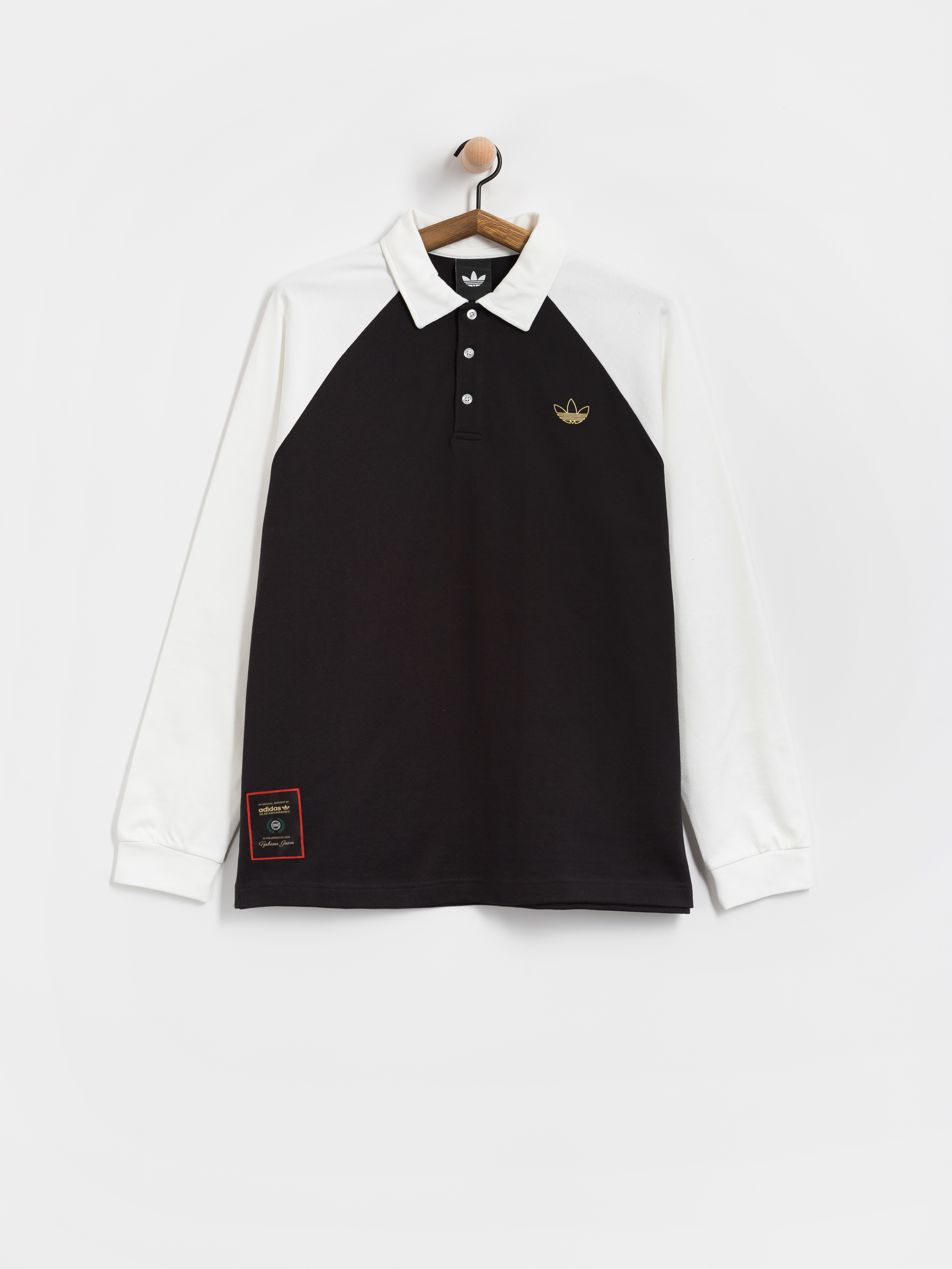 adidas Tyshawn Rugby Póló (black/white)