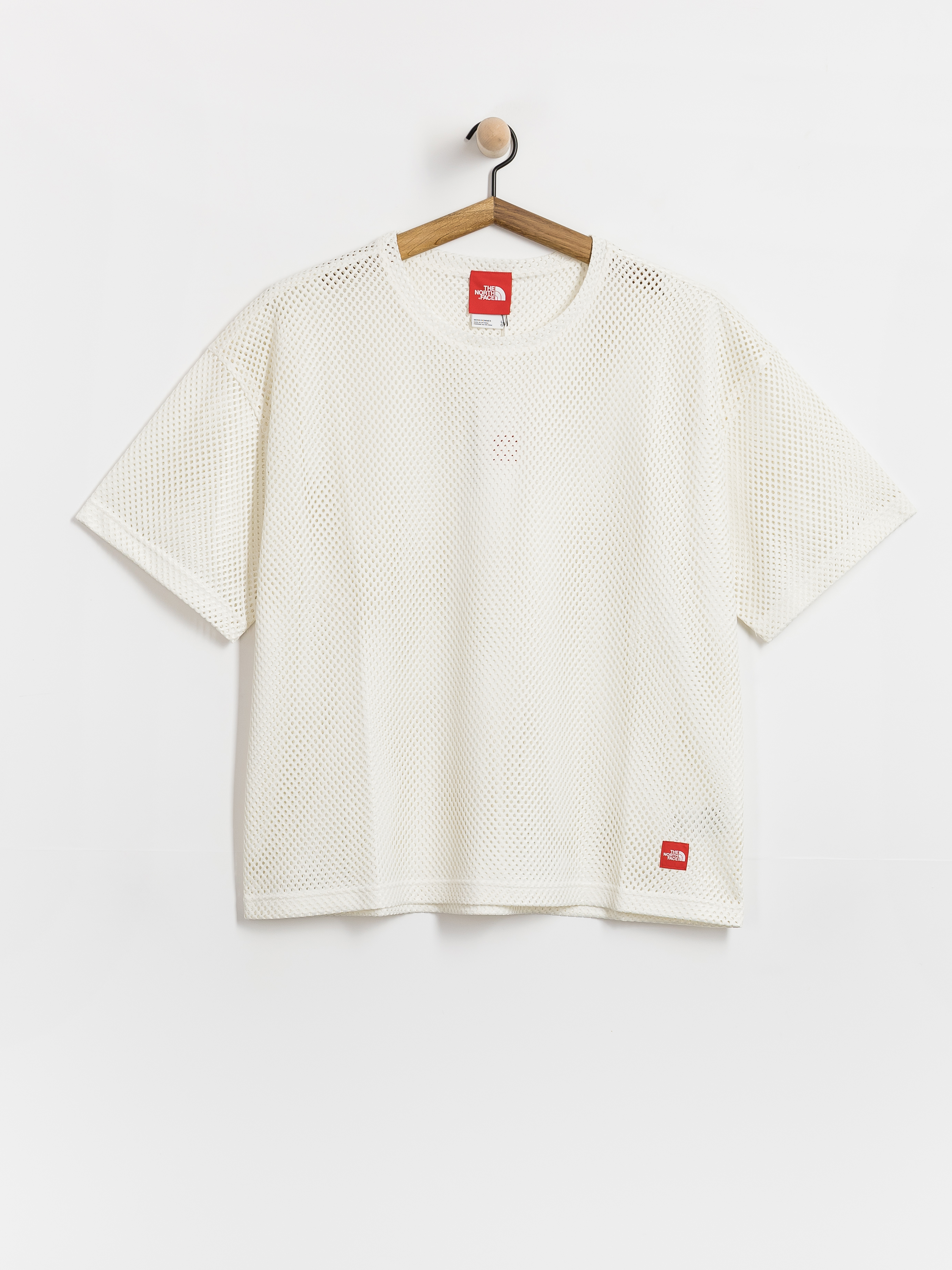 The North Face Tnf Red Box Mesh Póló (white dune)