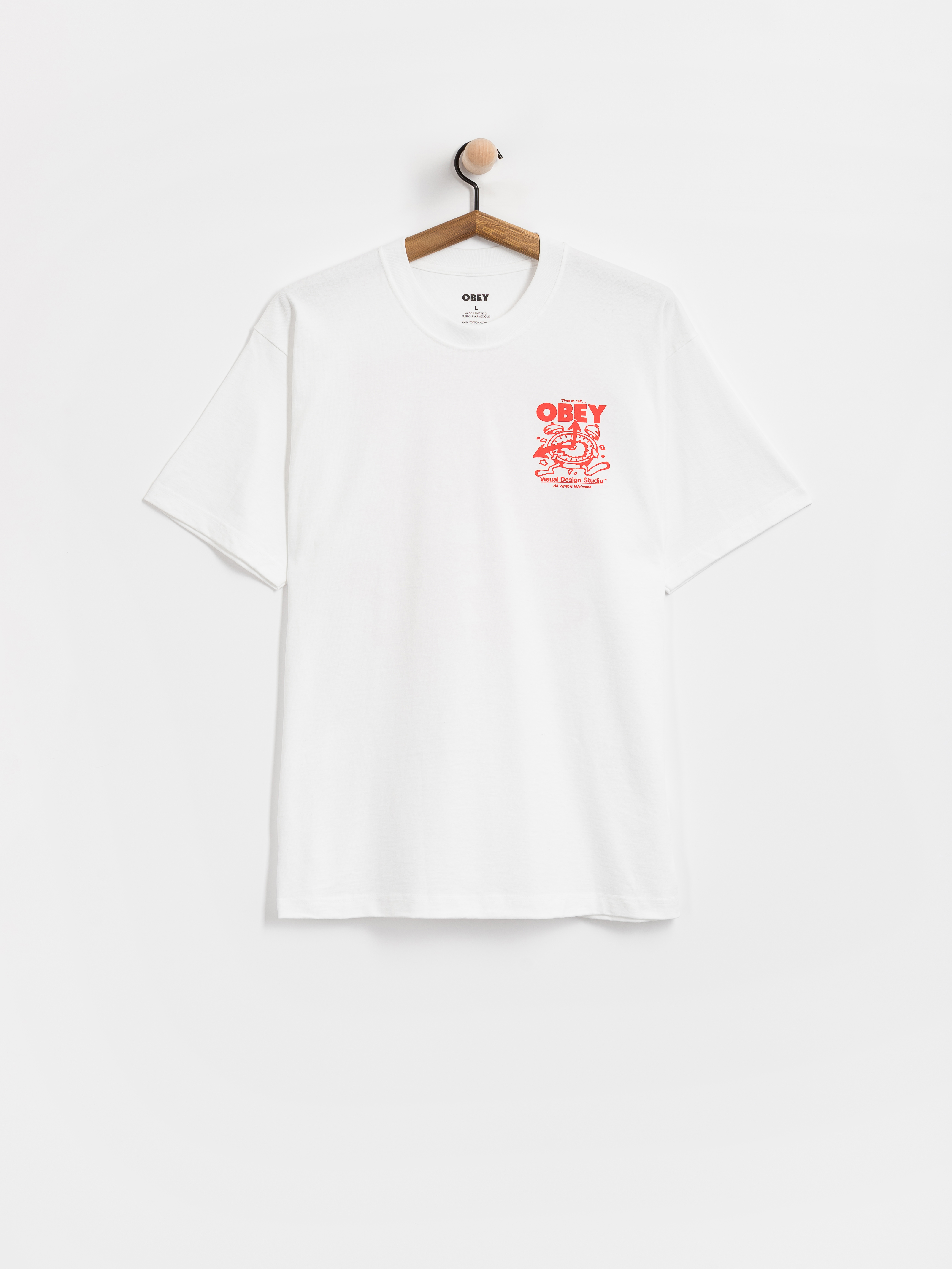 OBEY Time To Call Obey Póló (white)
