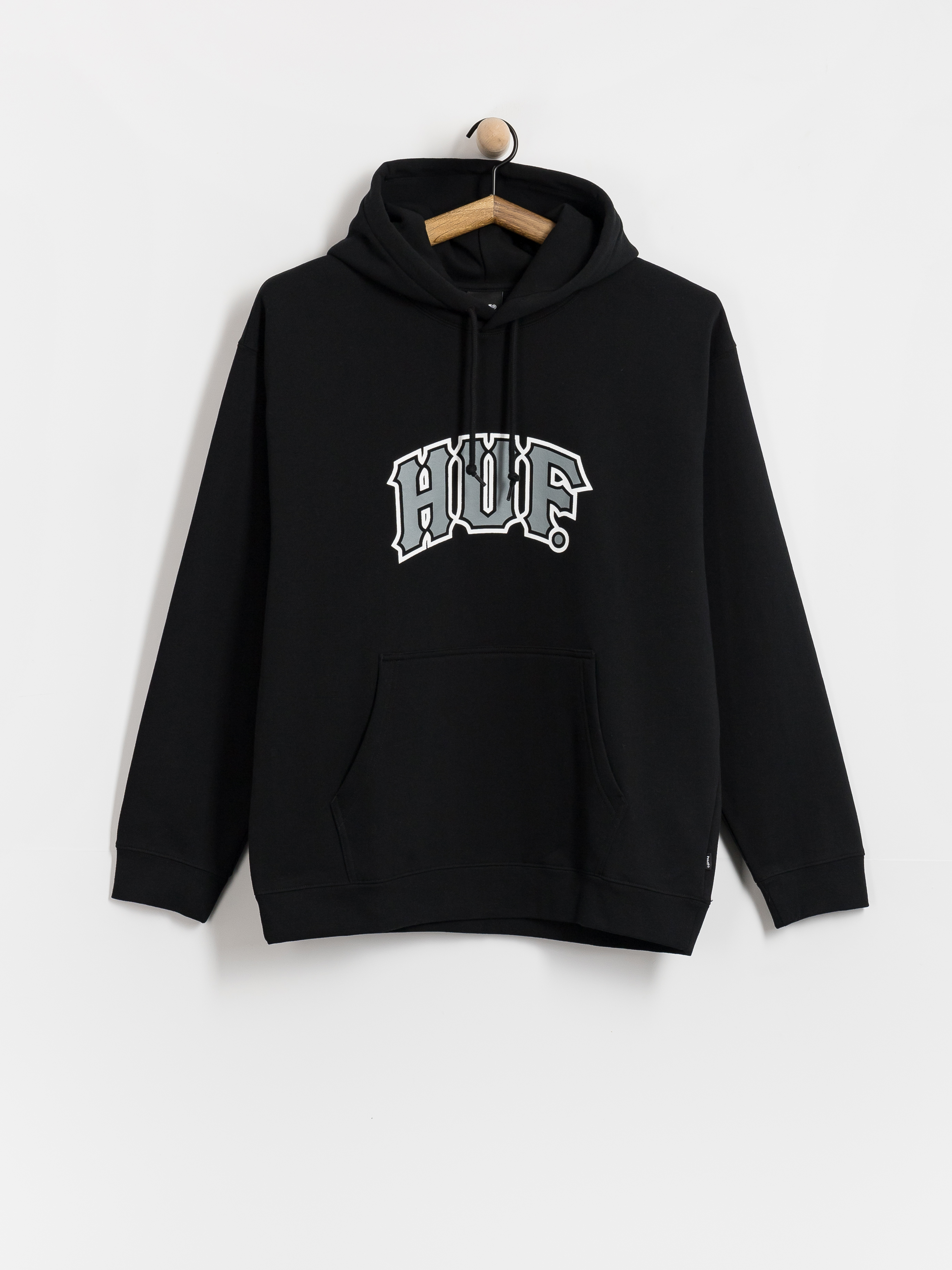 HUF Classic Arch HD Kapucnis pulóver (black)