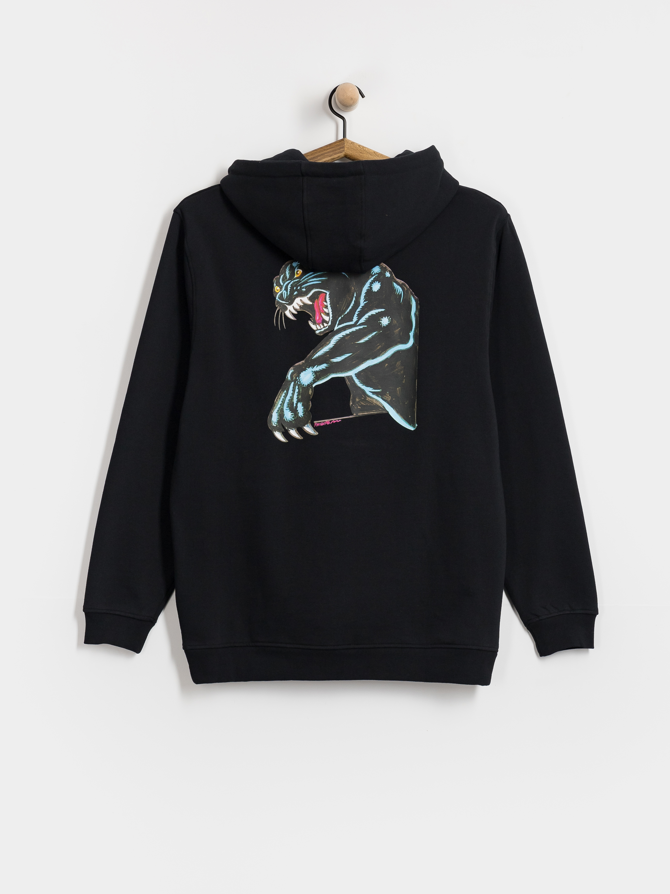 Santa Cruz Natas Sketch Panther HD Kapucnis pulóver (black)