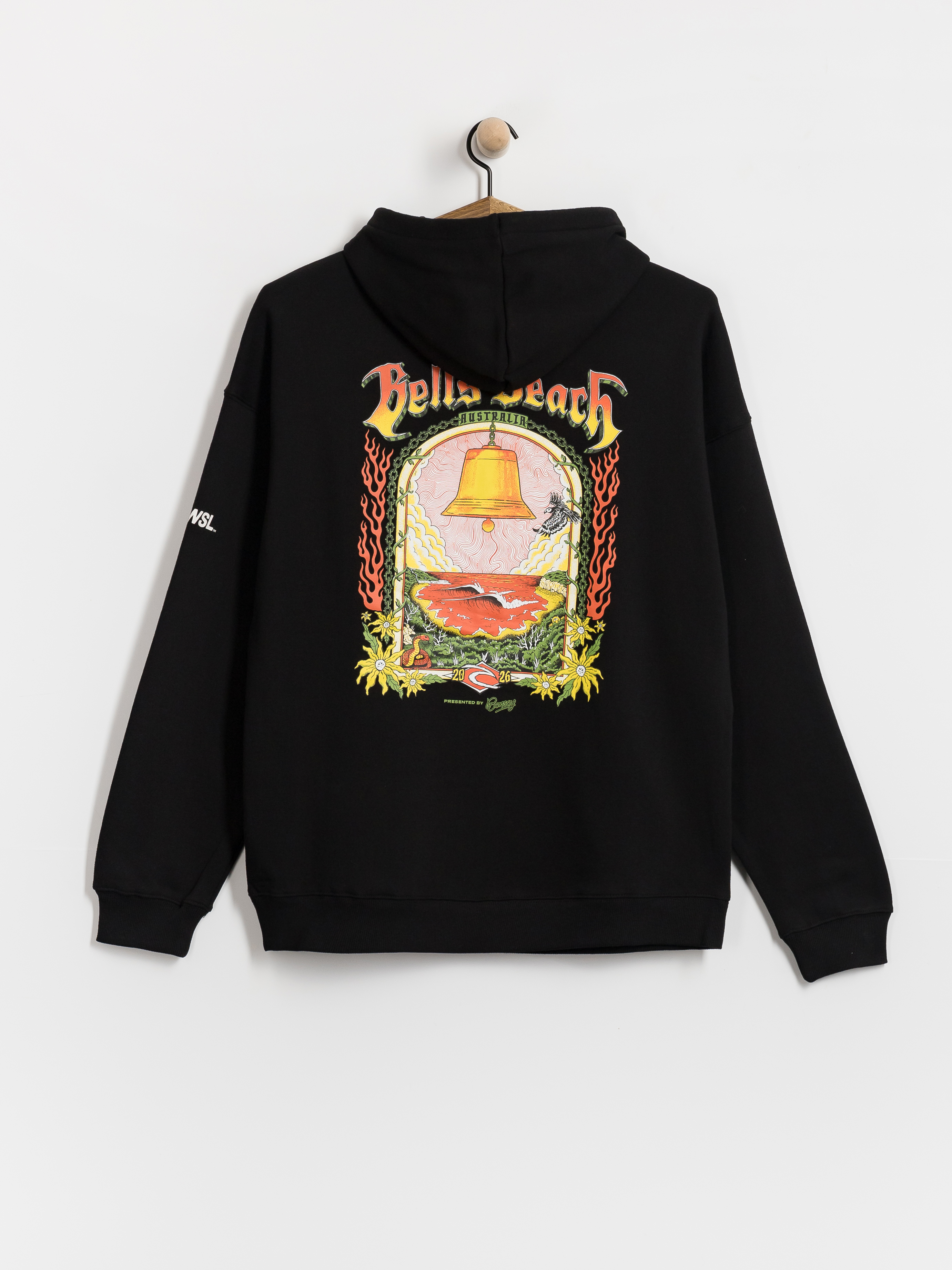 Rip Curl Bells Pro 26 HD Kapucnis pulu00f3ver (black)