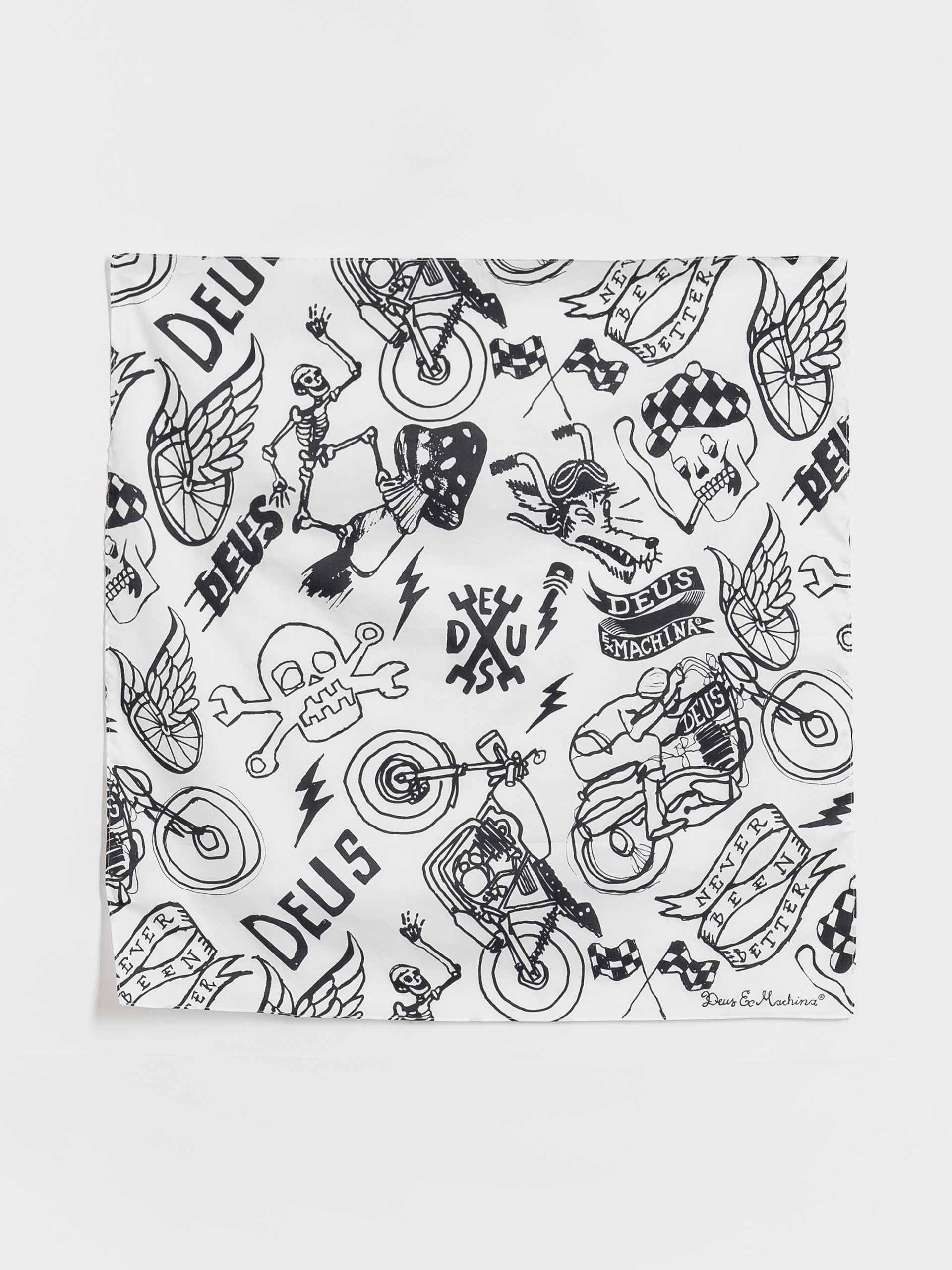 Deus Ex Machina Doodle Bandana (white)