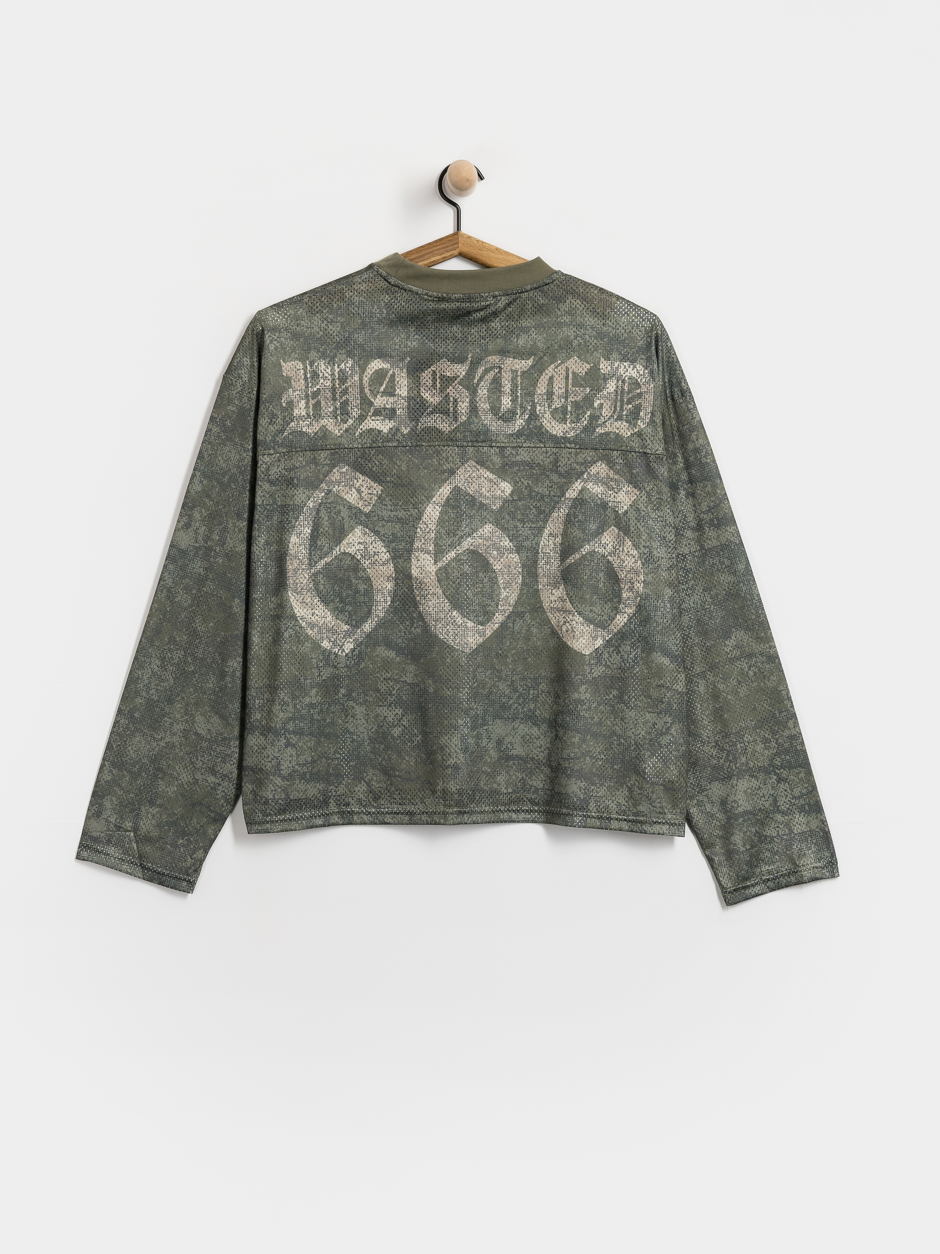 Hosszú ujjú felső Wasted Paris Swarm Mesh (olive khaki camo)