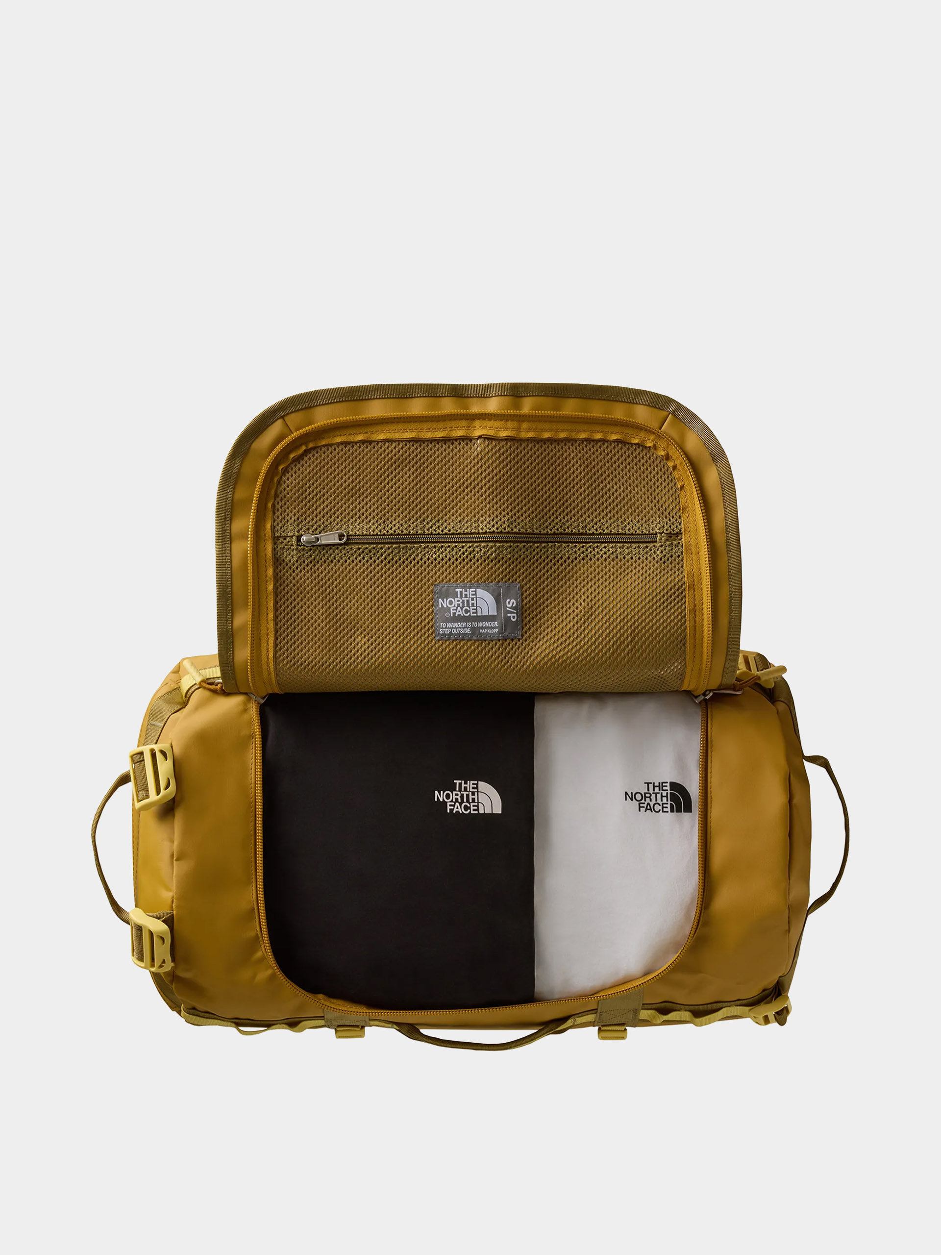 Táska The North Face Base Camp Duffel S (golden tan/ceda)