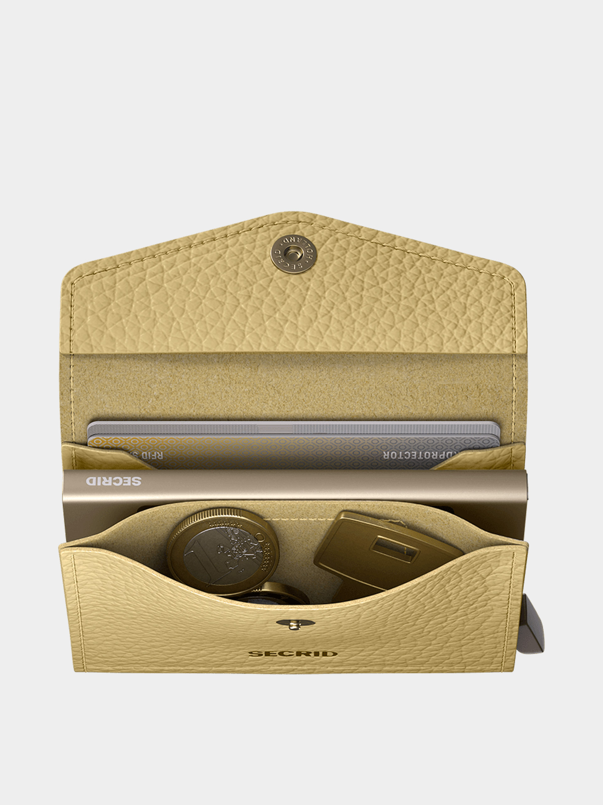 Pénztárca Secrid Envelope (pebble butter yellow)