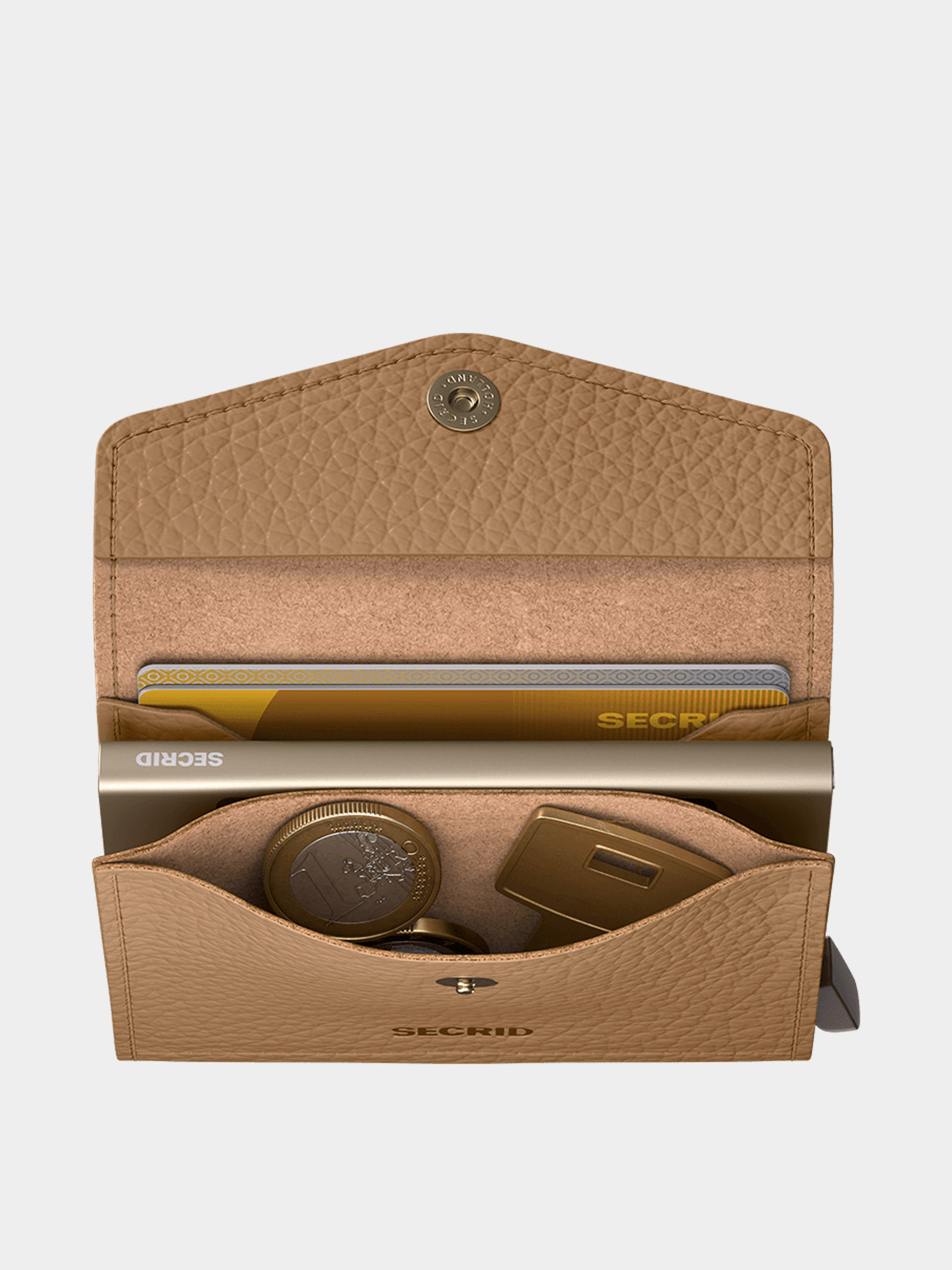 Pénztárca Secrid Envelope (pebble cappuccino)