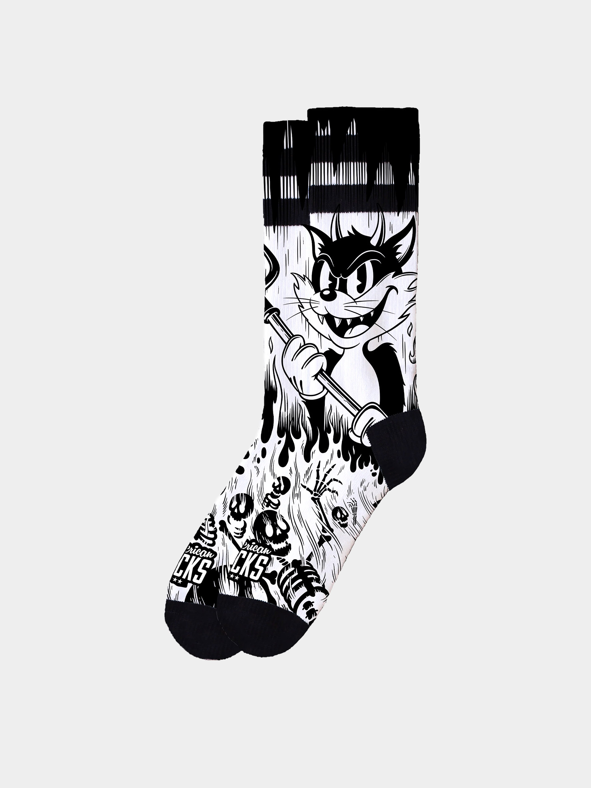 Zokni American Socks Evil Cat