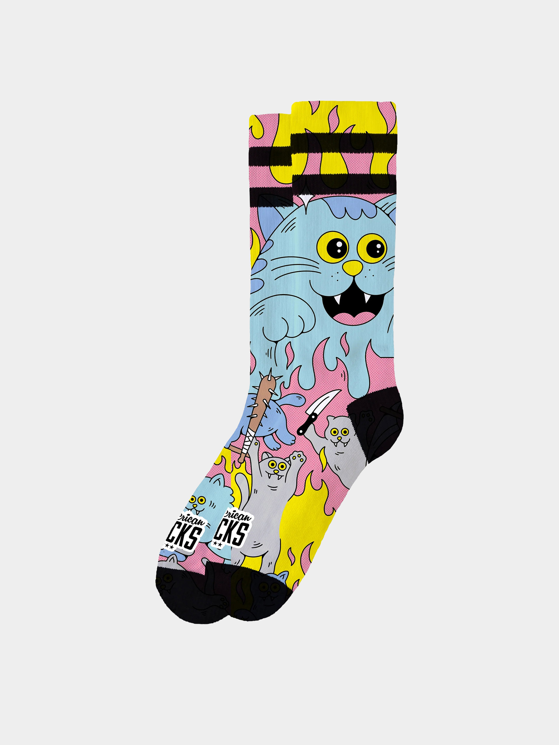 Zokni American Socks Killer Kitties