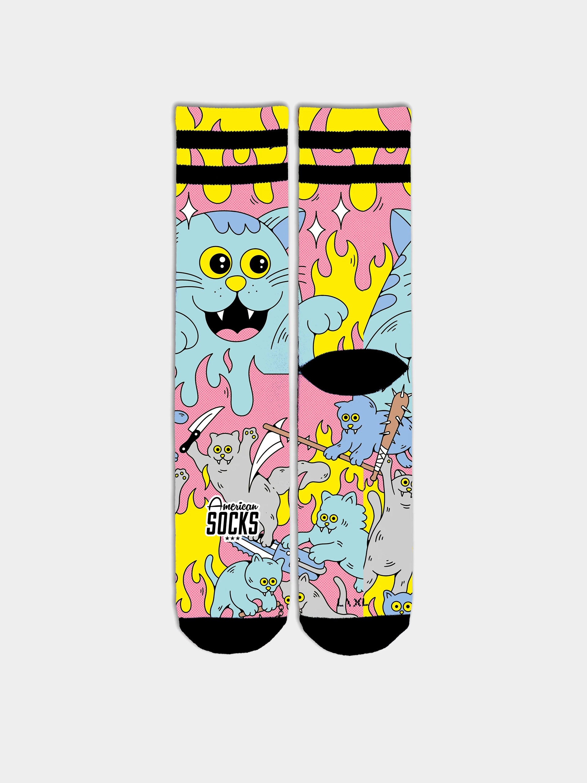 Zokni American Socks Killer Kitties