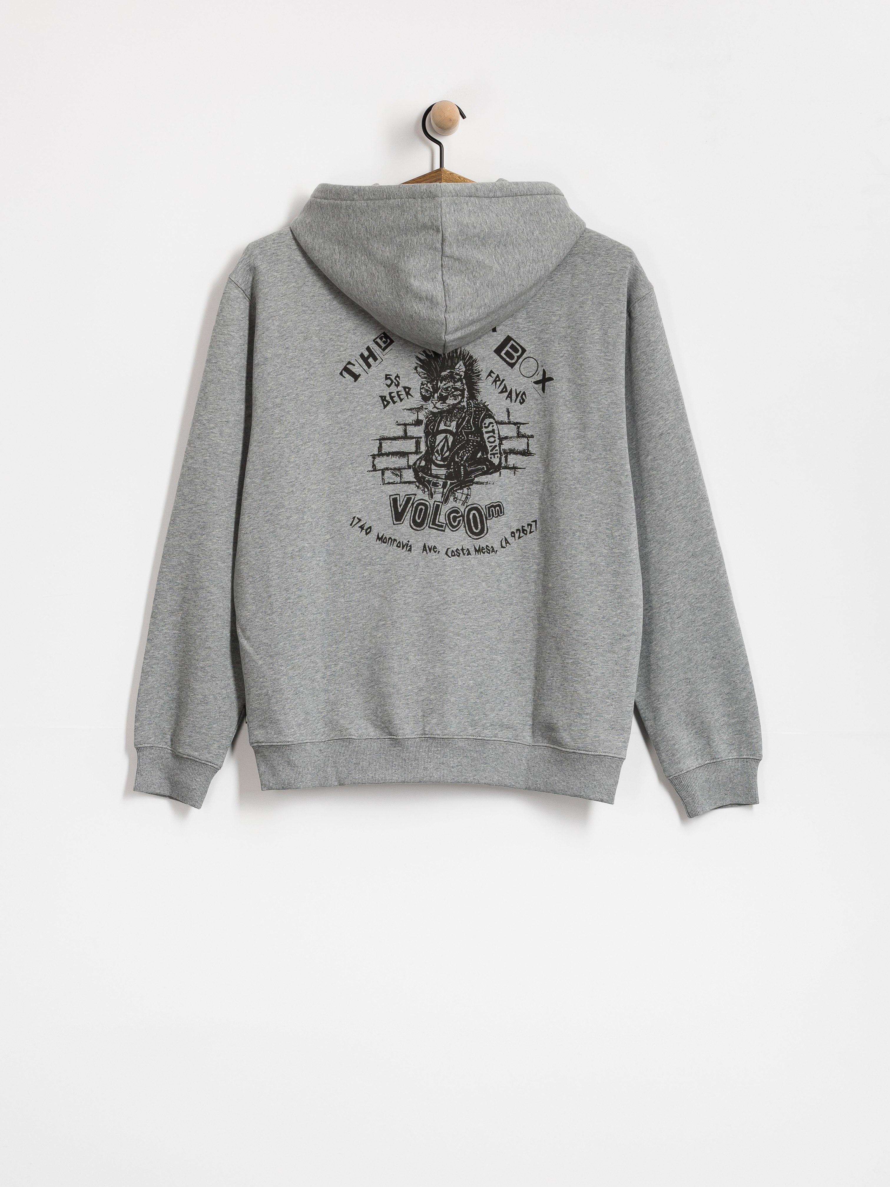Volcom Catastrophy ZIP Pulóver (heather grey)