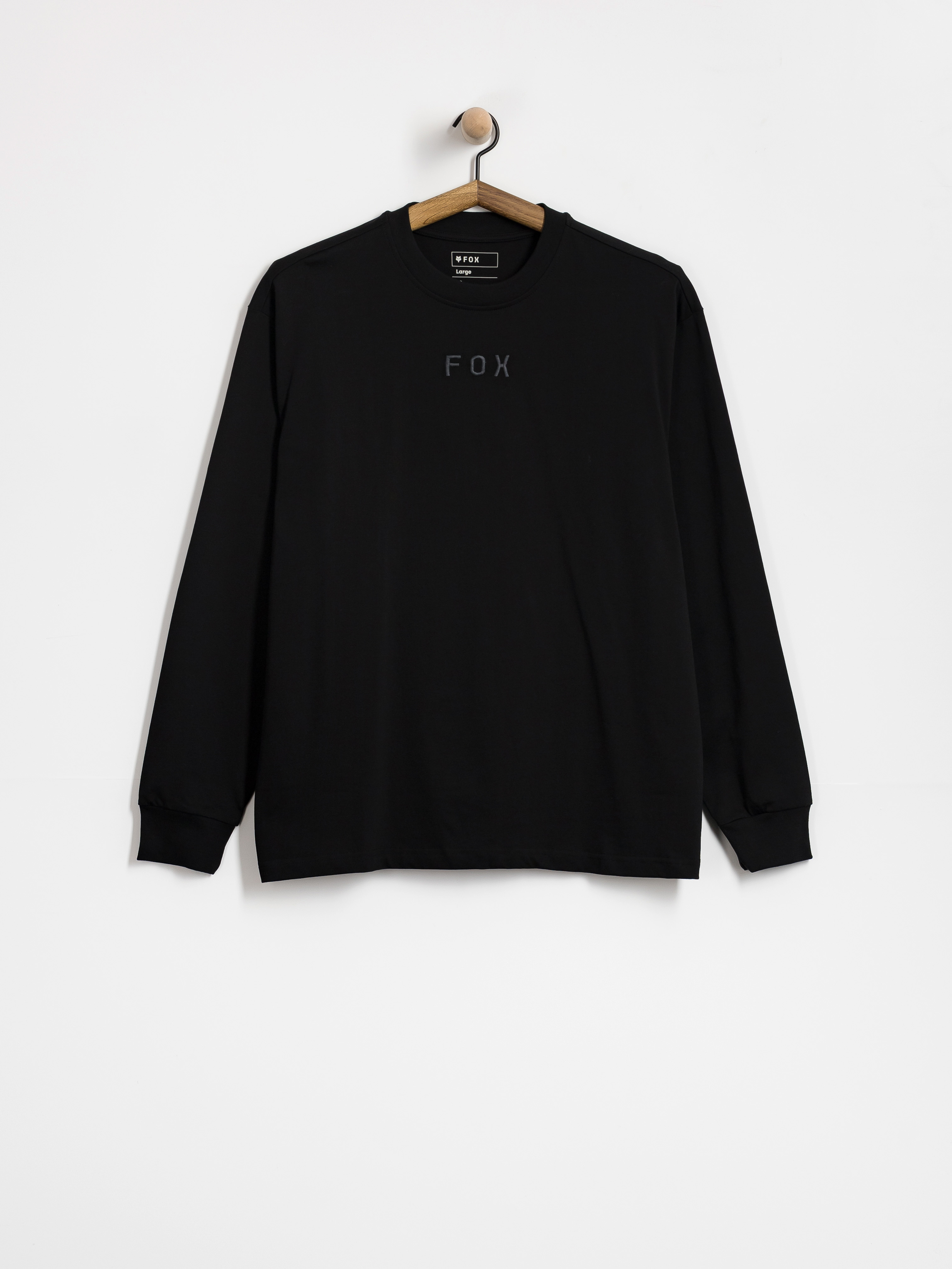 Fox Wordmark Oversized Hosszú ujjú felső (black)