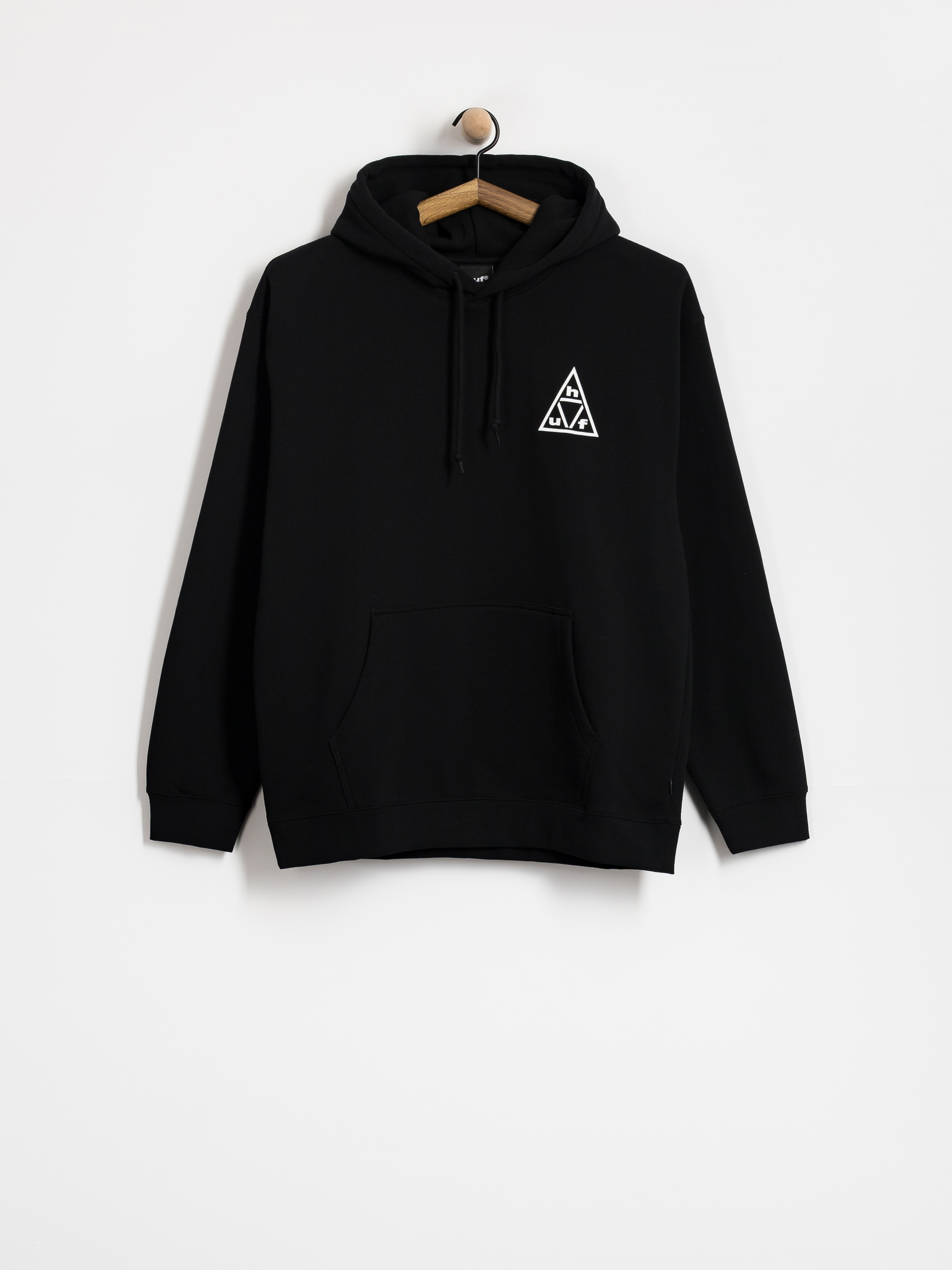 HUF Triple Triangle HD Kapucnis pulóver (black/white)