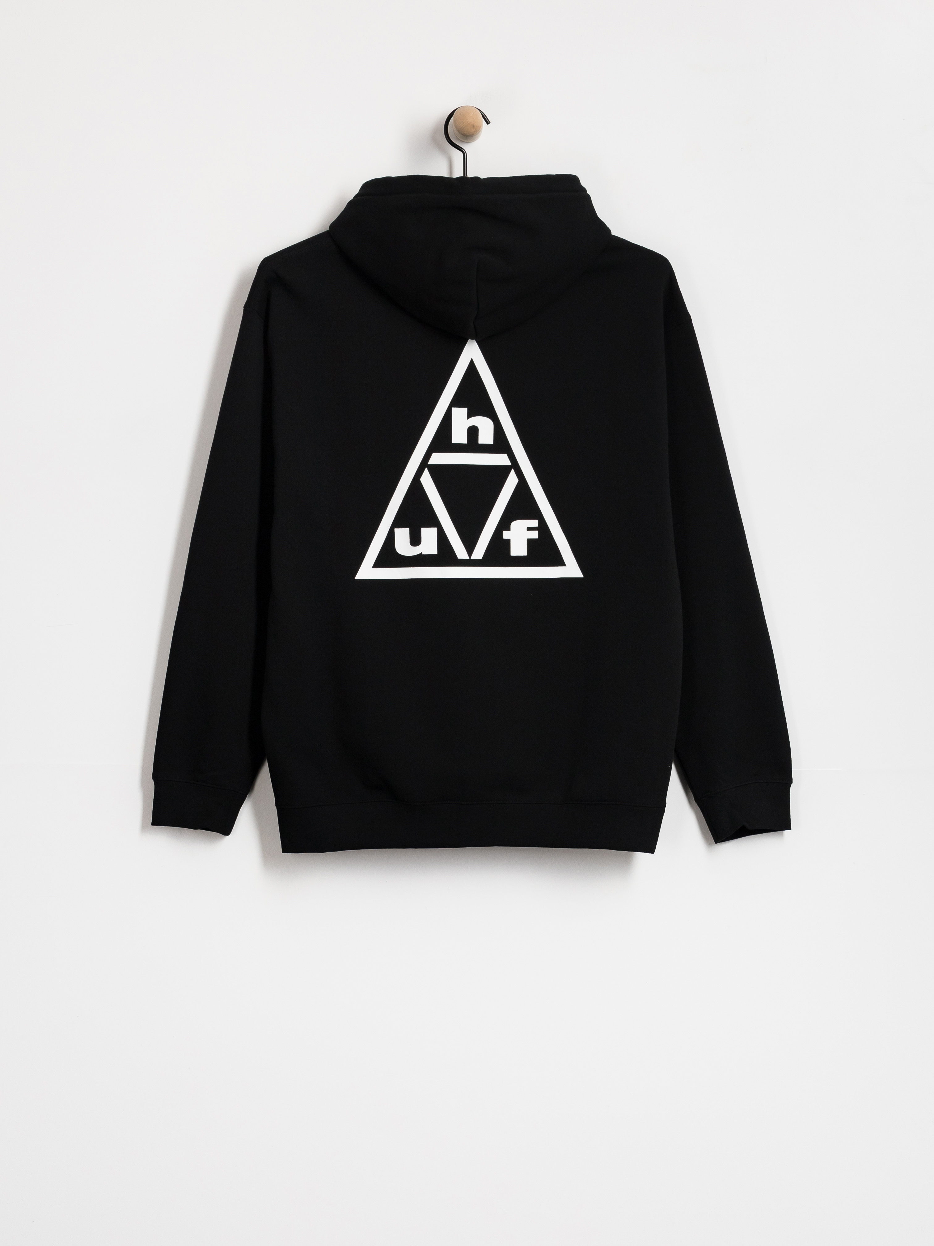 HUF Triple Triangle HD Kapucnis pulóver (black/white)