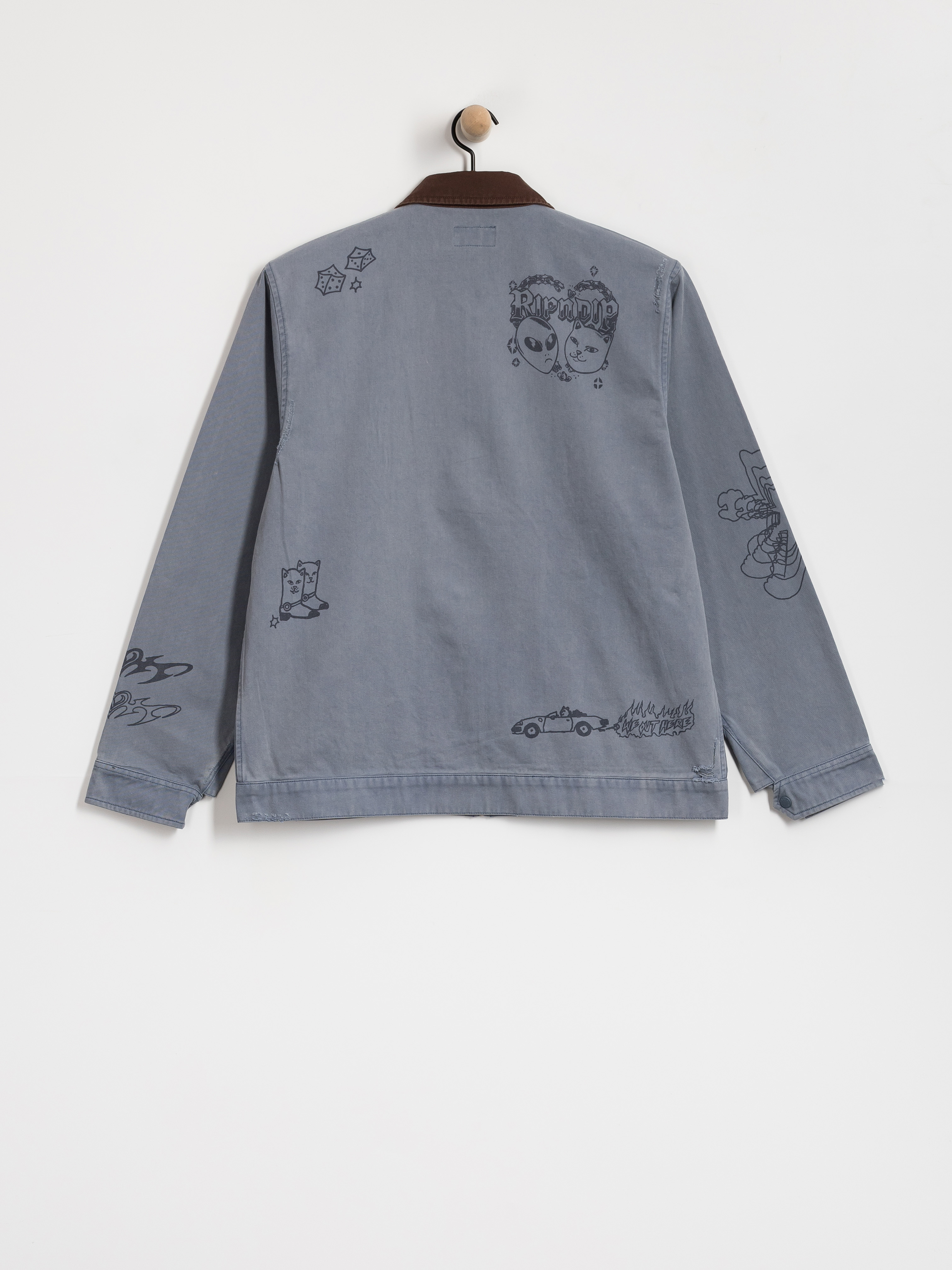 RipNDip Westside Zip Up Work Dzseki (slate)