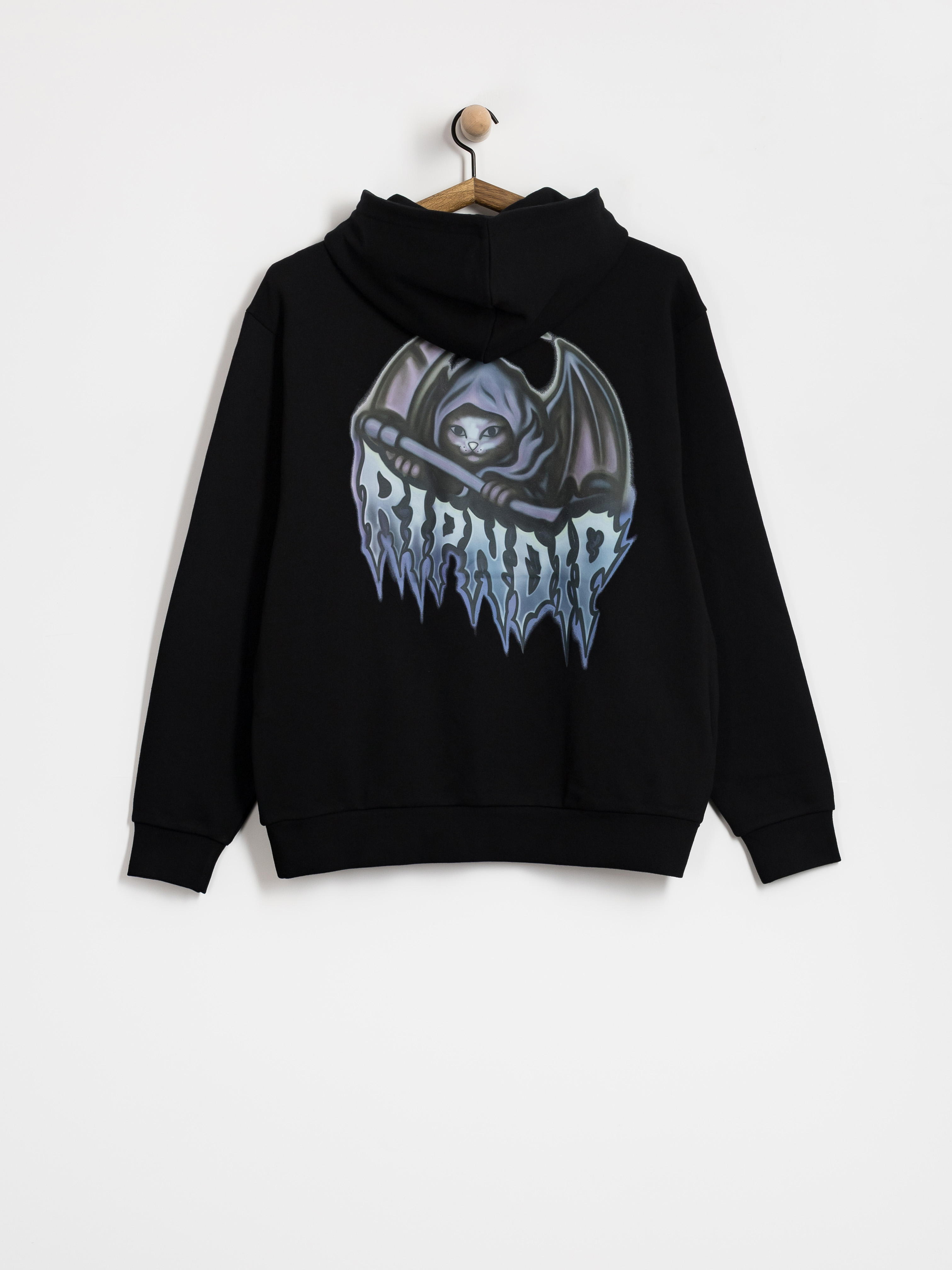 RipNDip Out Of Time HD Kapucnis pulóver (black wash)