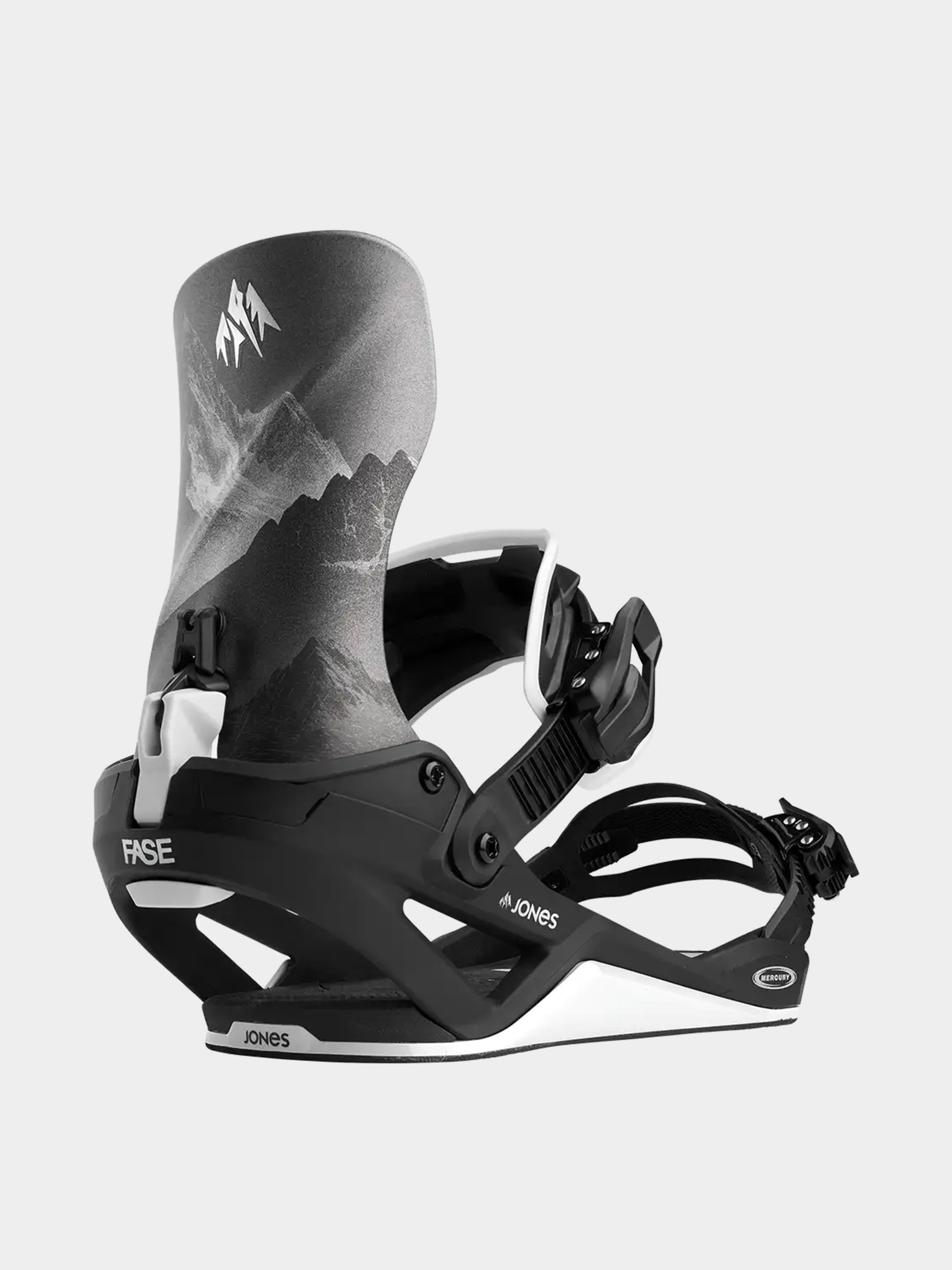 Jones Snowboards Mercury Fase Mtn Snowboard kötés (black/silver)