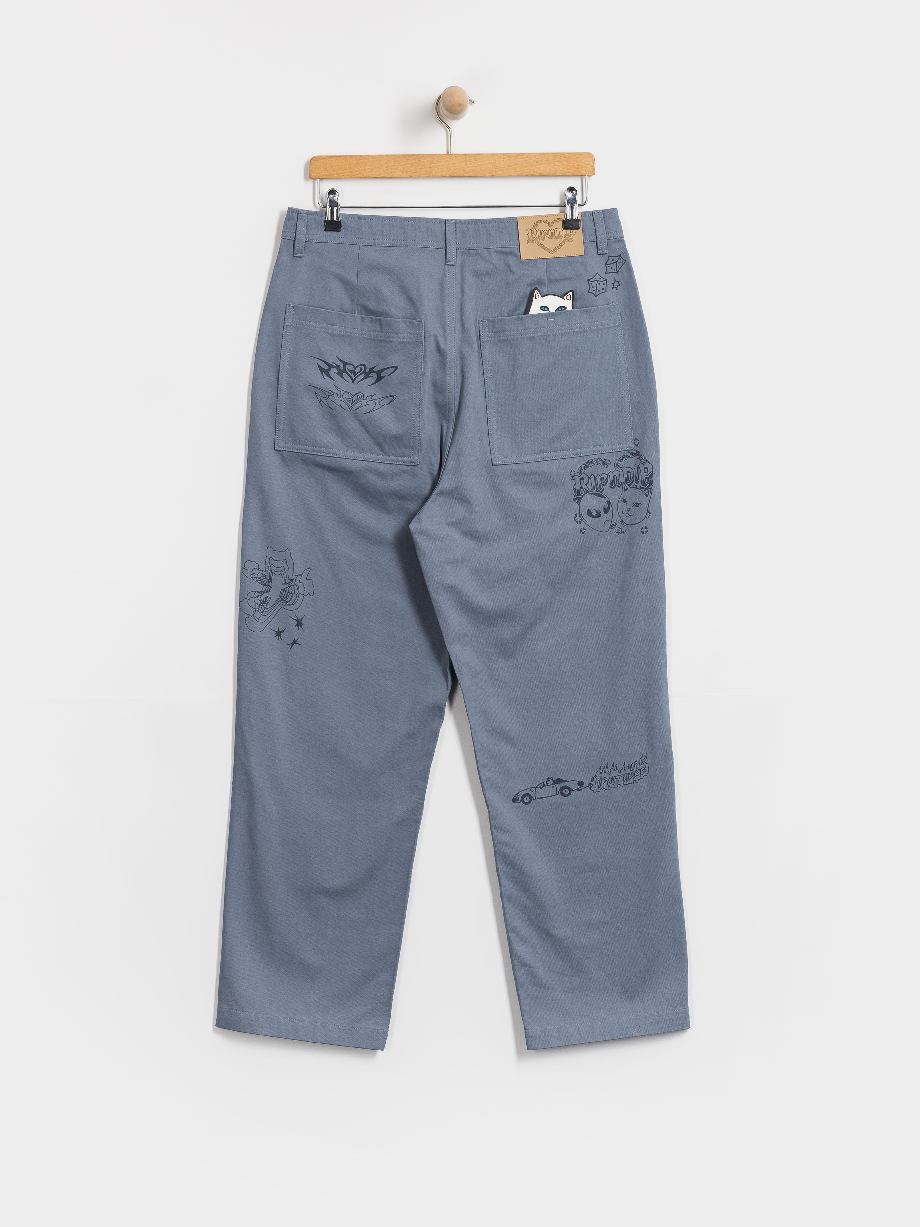 Kisnadrág RipNDip Westside Wide Fit (slate)