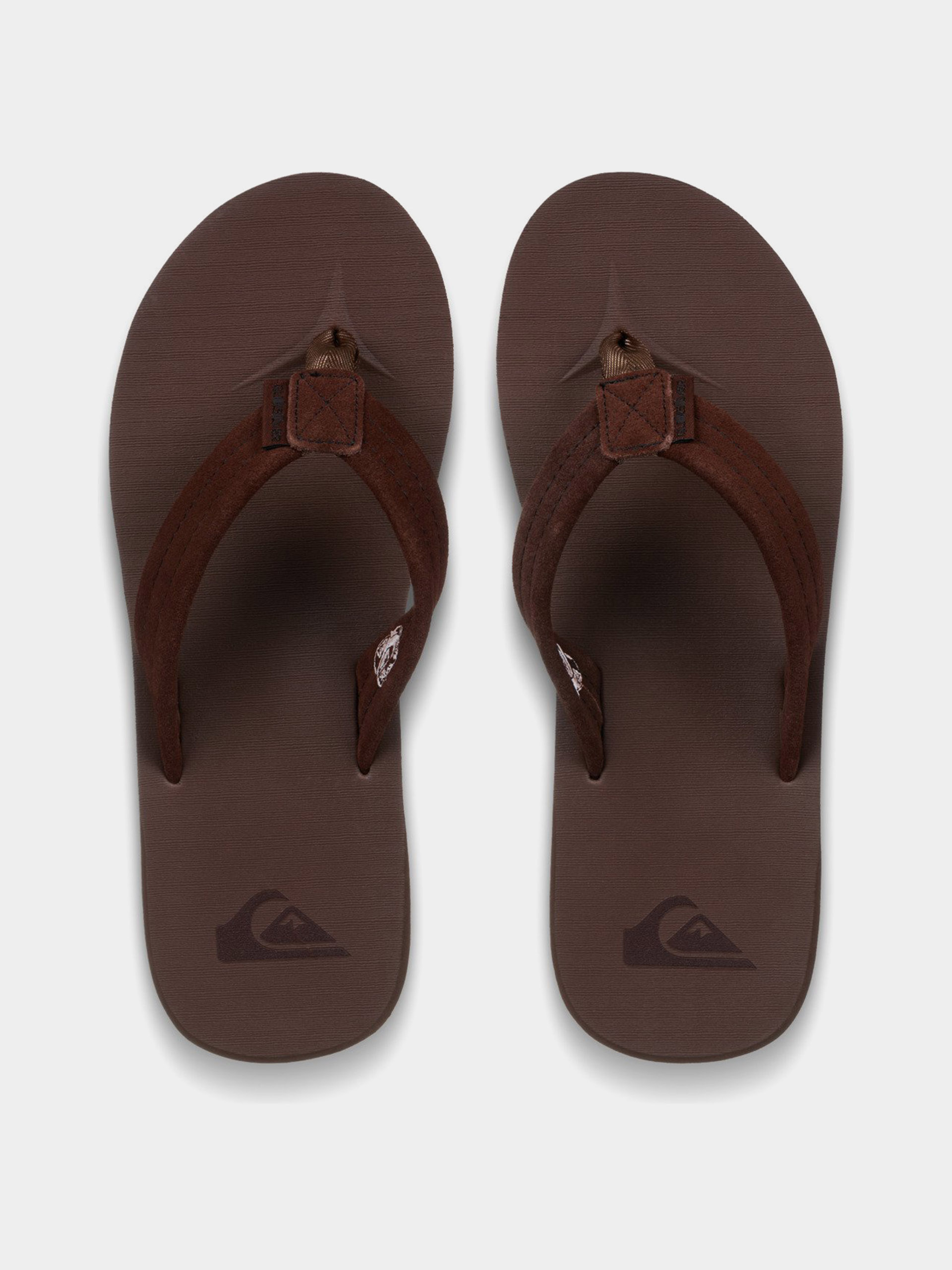 Flip-flop papucsok Quiksilver Carver Suede Recycled (brown)
