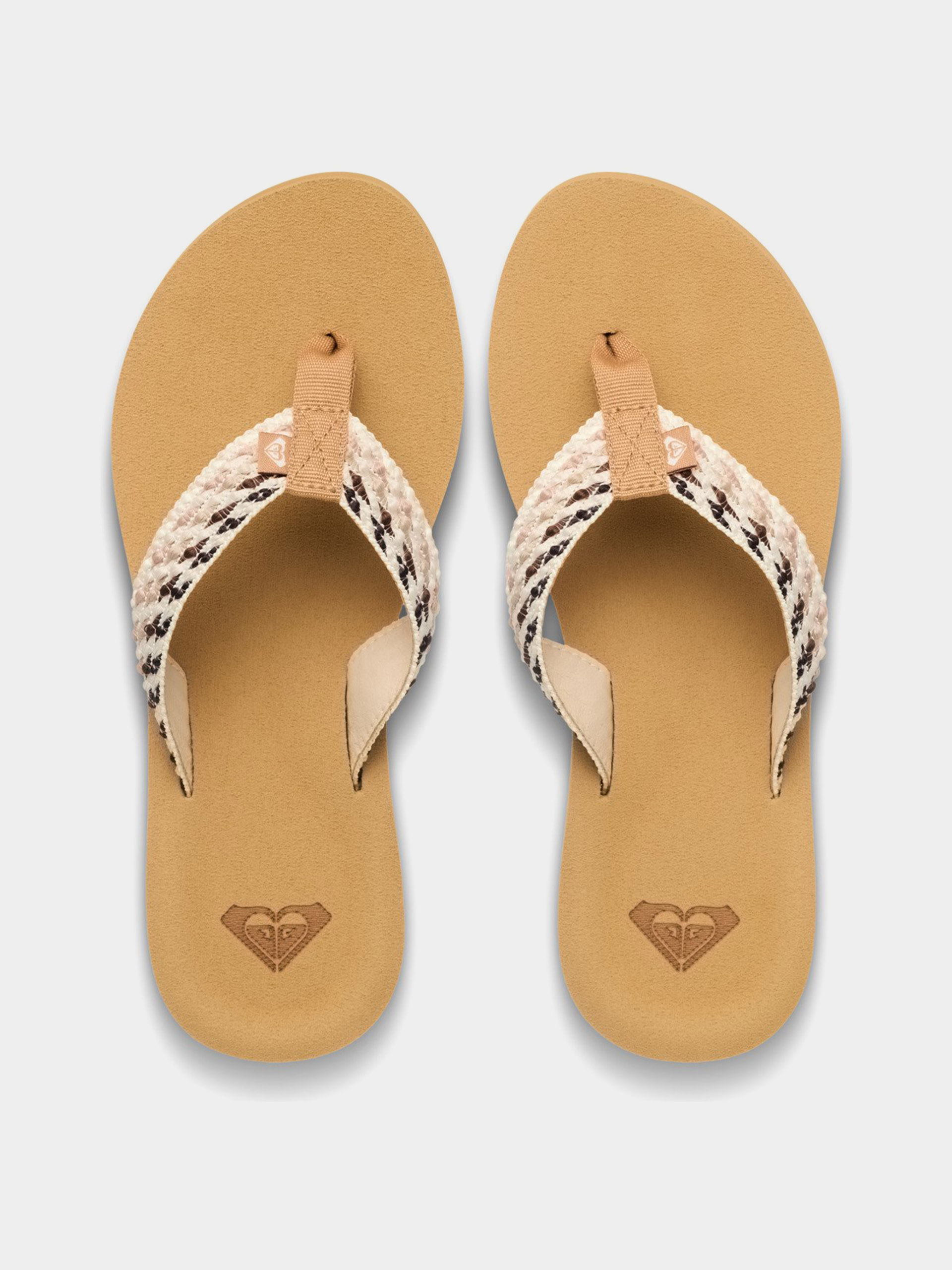 Flip-flop papucsok Roxy Porto Rope Wmn (light brown/brown)