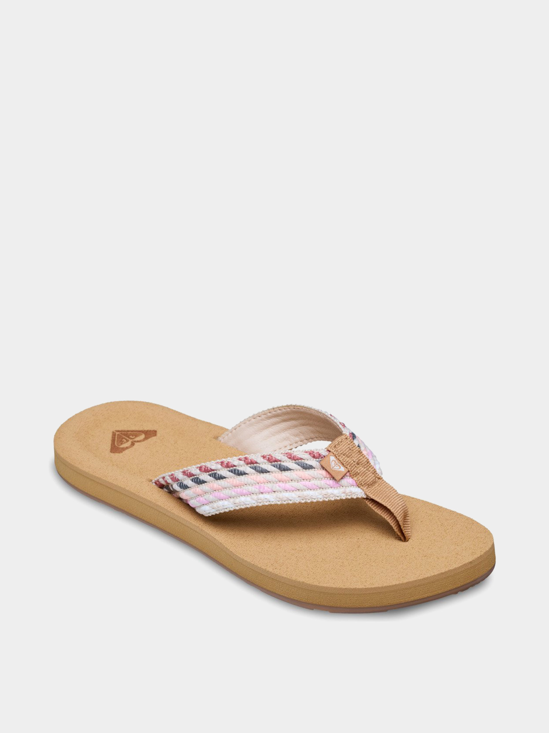 Flip-flop papucsok Roxy Porto Rope Wmn (natural/crazy pink)