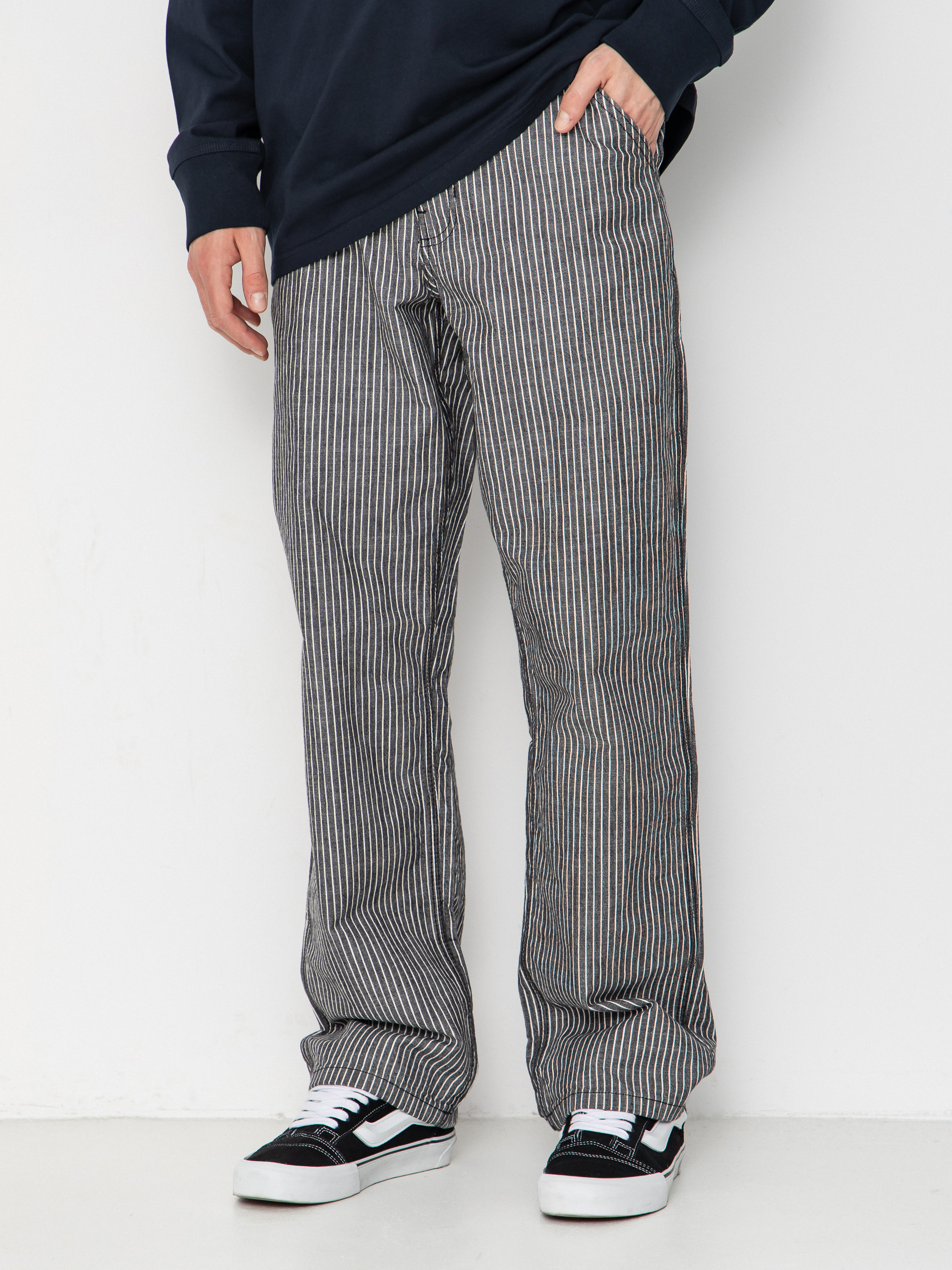 Vans Chore Loose Stripe Denim Kisnadrág (black/white)