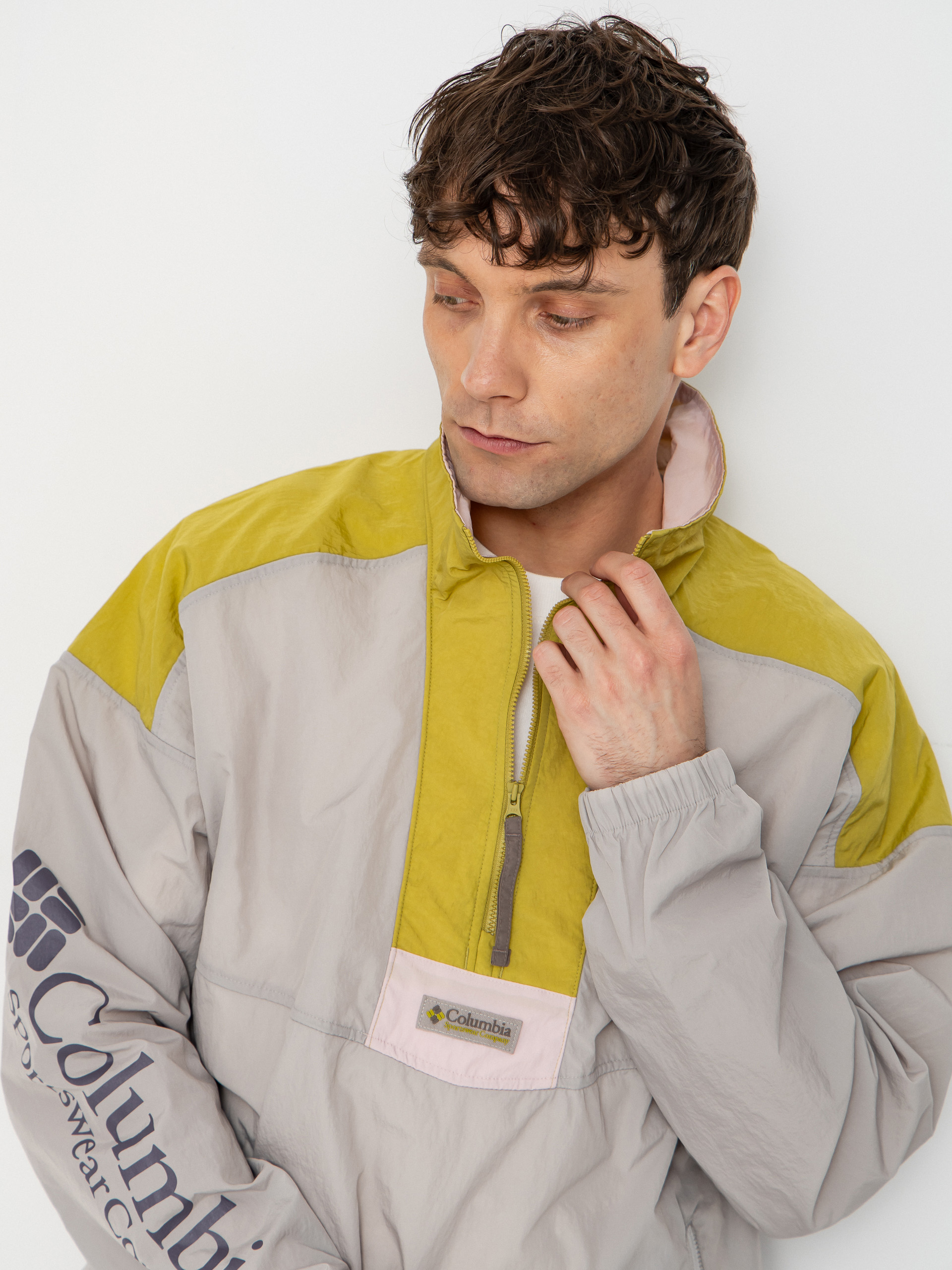 Columbia Riptide II Retro Windbreaker Anorak Dzseki (flint grey/peppercorn/pink agate)