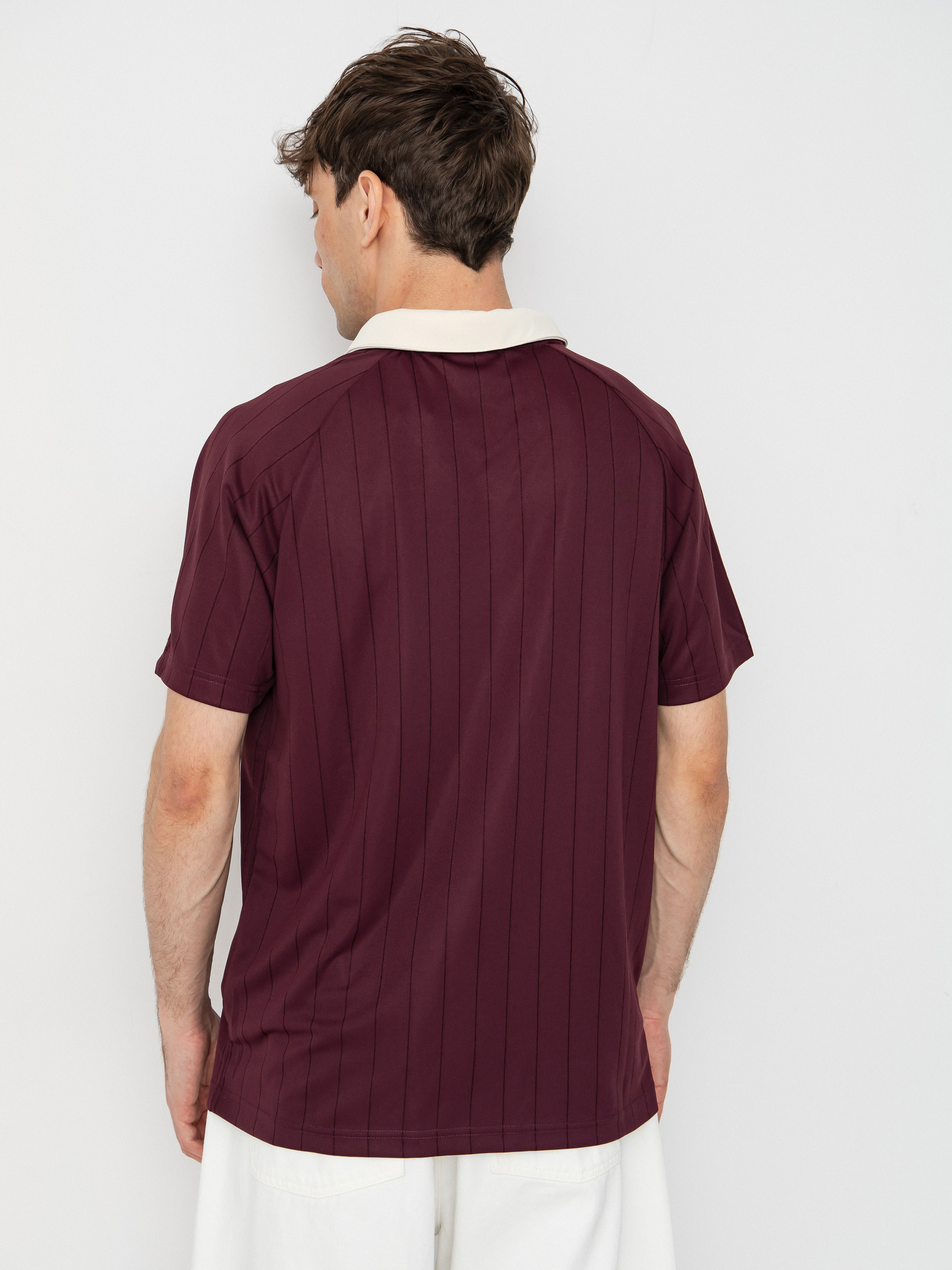 Karl Kani Heritage Emblem Shadow Pinstripe Soccer Póló (red)