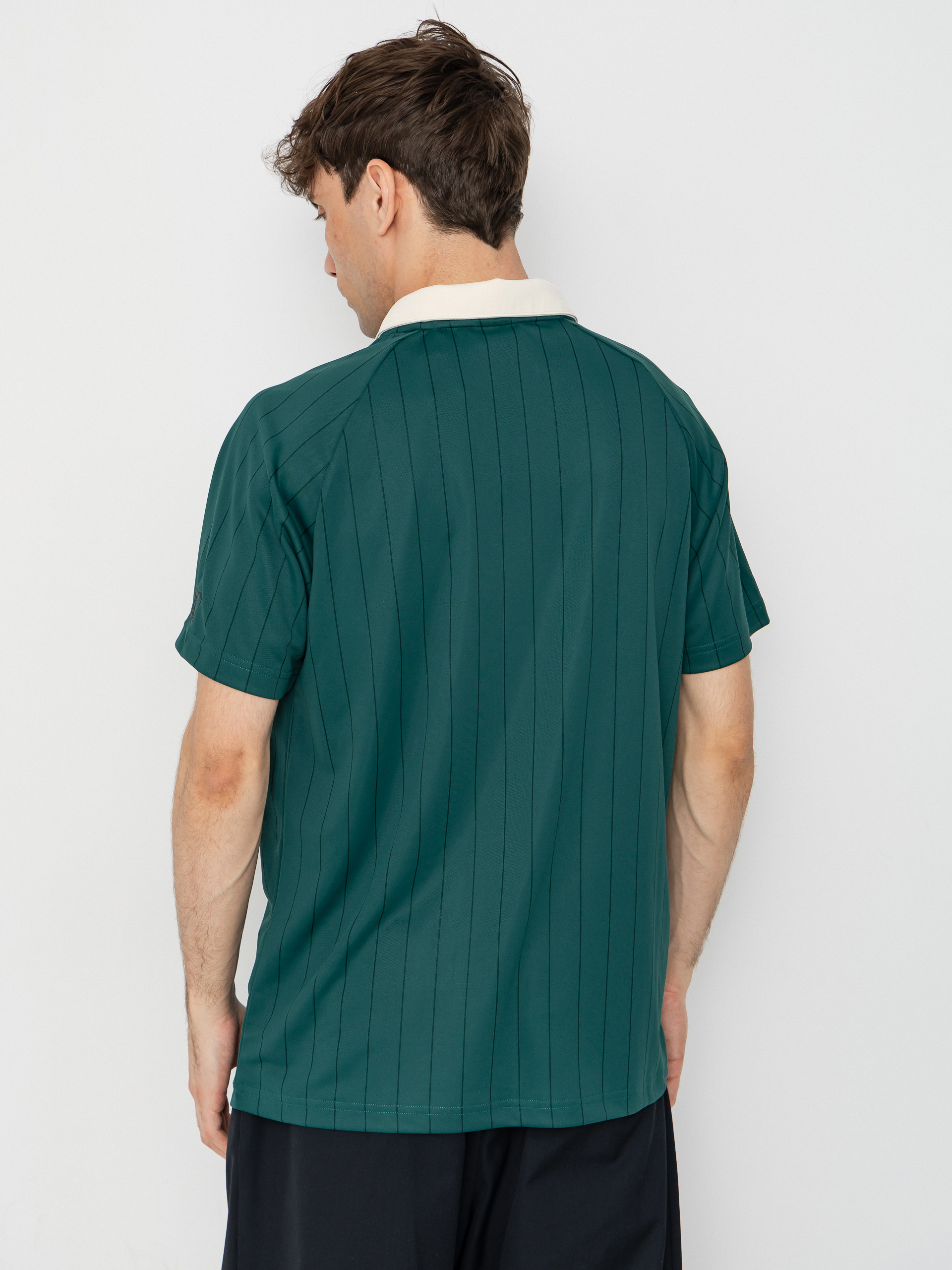 Karl Kani Heritage Emblem Shadow Pinstripe Soccer Póló (green)