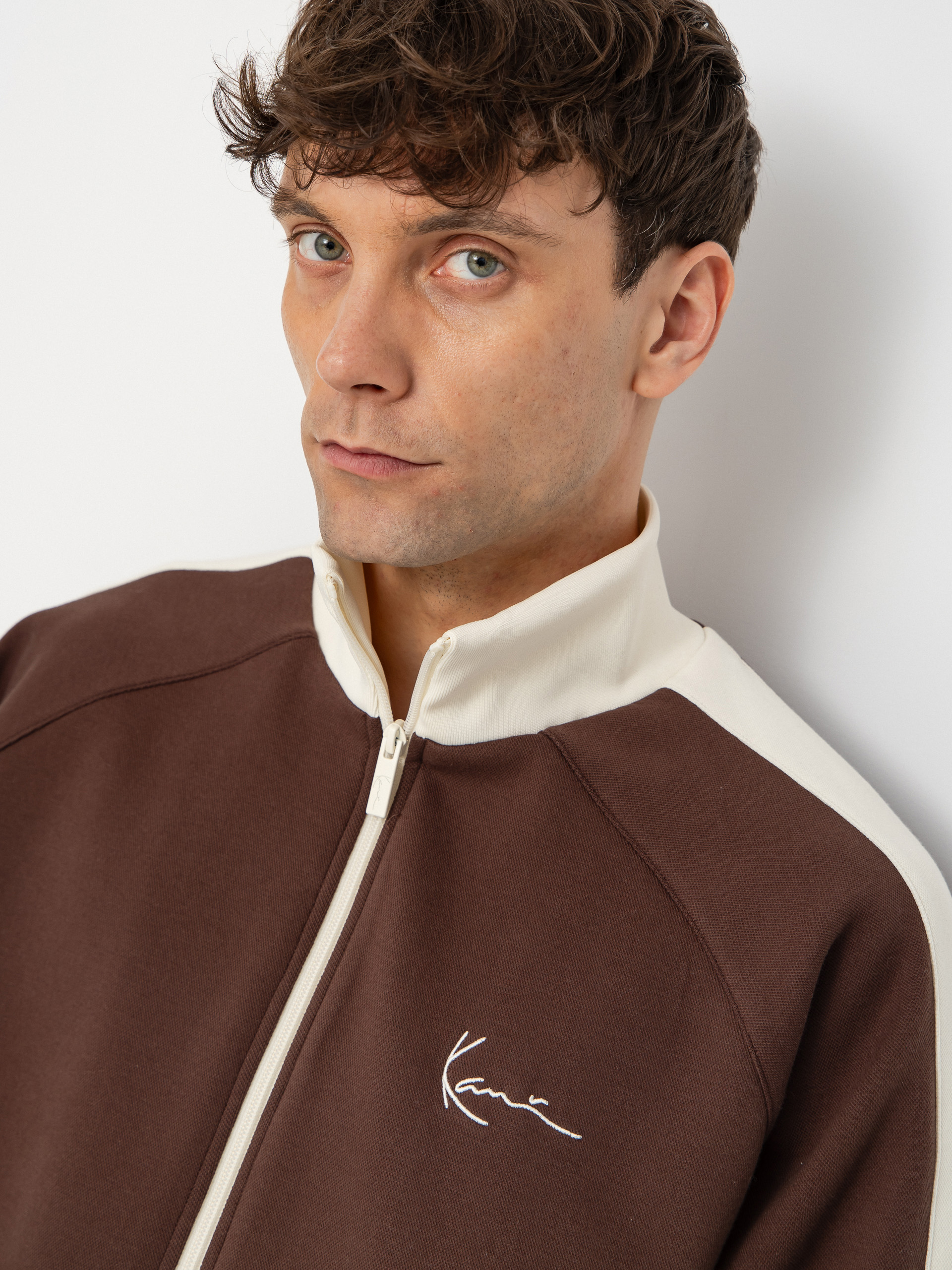 Karl Kani Signature Sidestripe Pique Pulóver (brown)