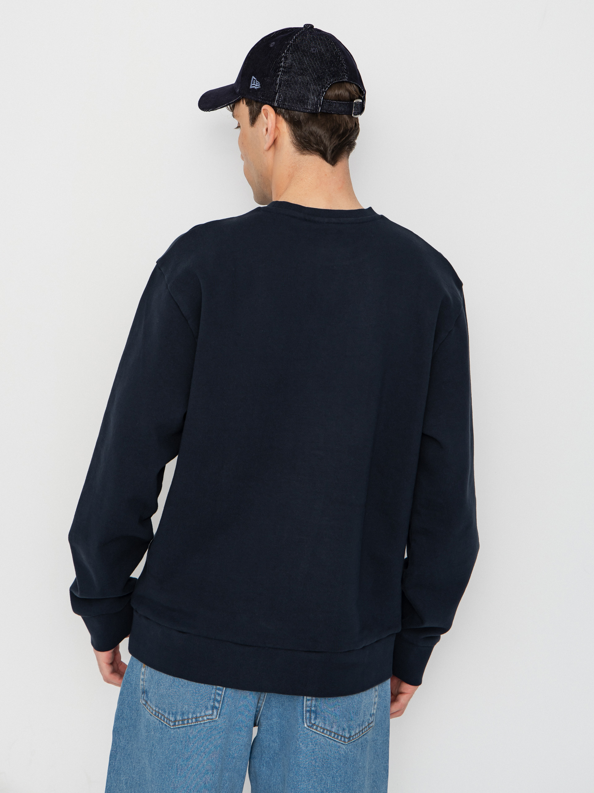 Carhartt WIP Script Embroidery Pulóver (deep night/white)