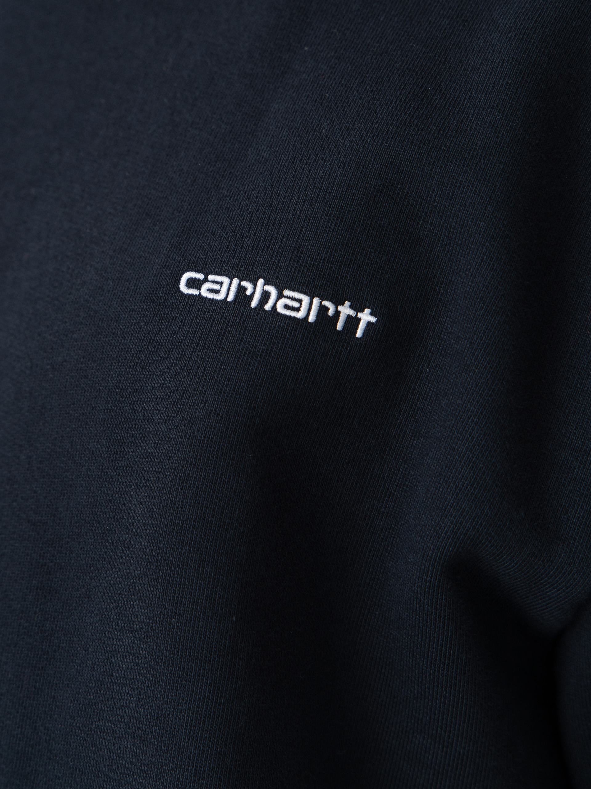 Carhartt WIP Script Embroidery Pulóver (deep night/white)