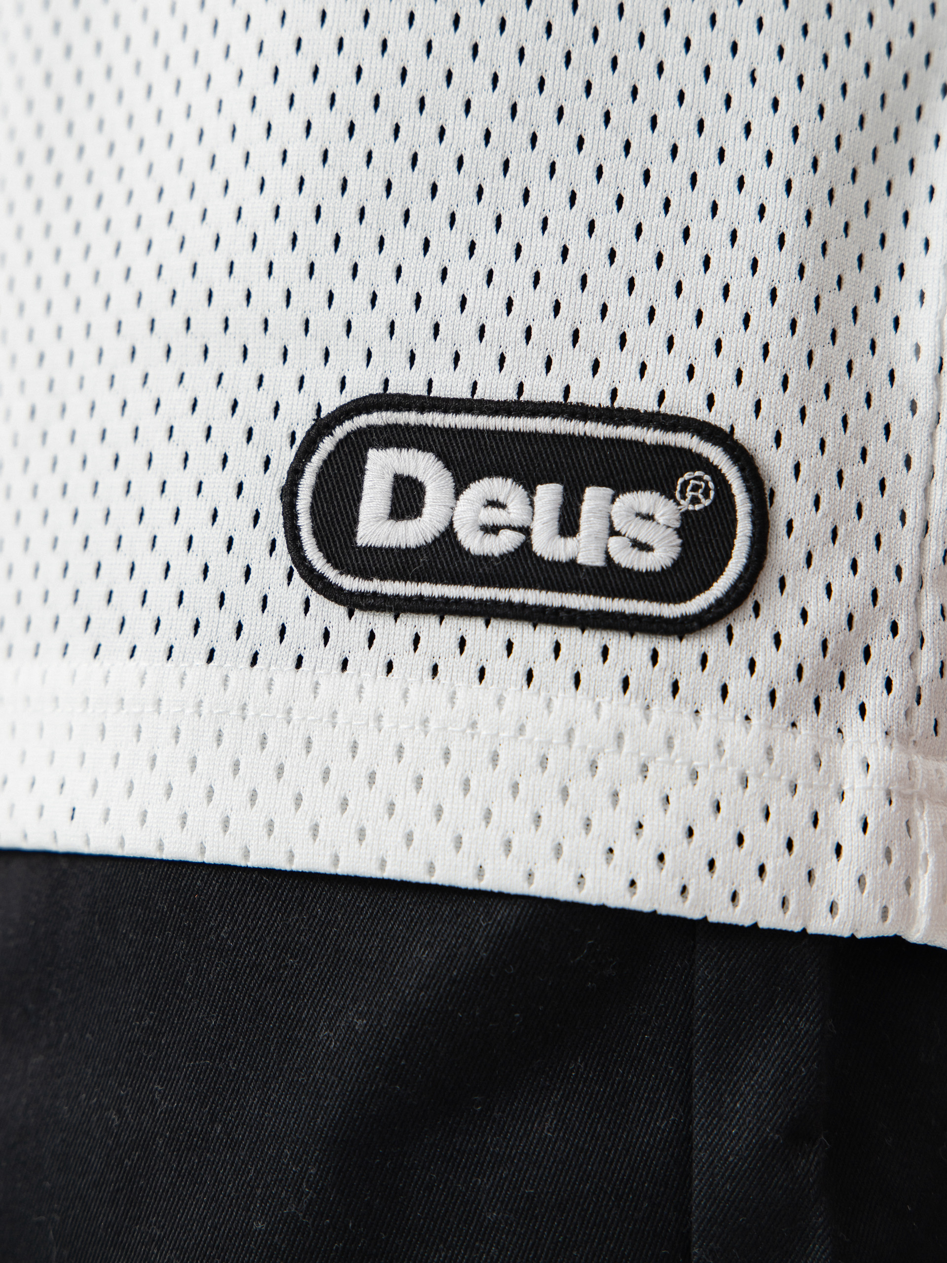 Deus Ex Machina Saber Moto Jersey Póló (vintage white)
