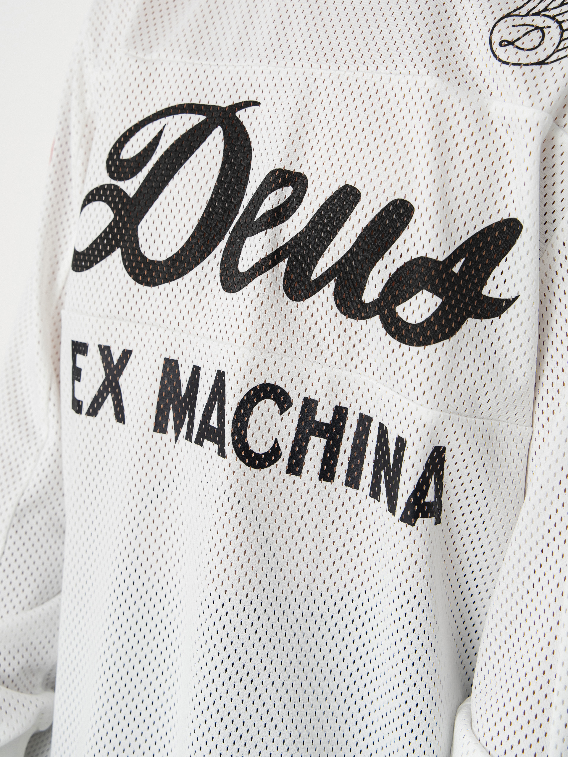 Deus Ex Machina Saber Moto Jersey Póló (vintage white)