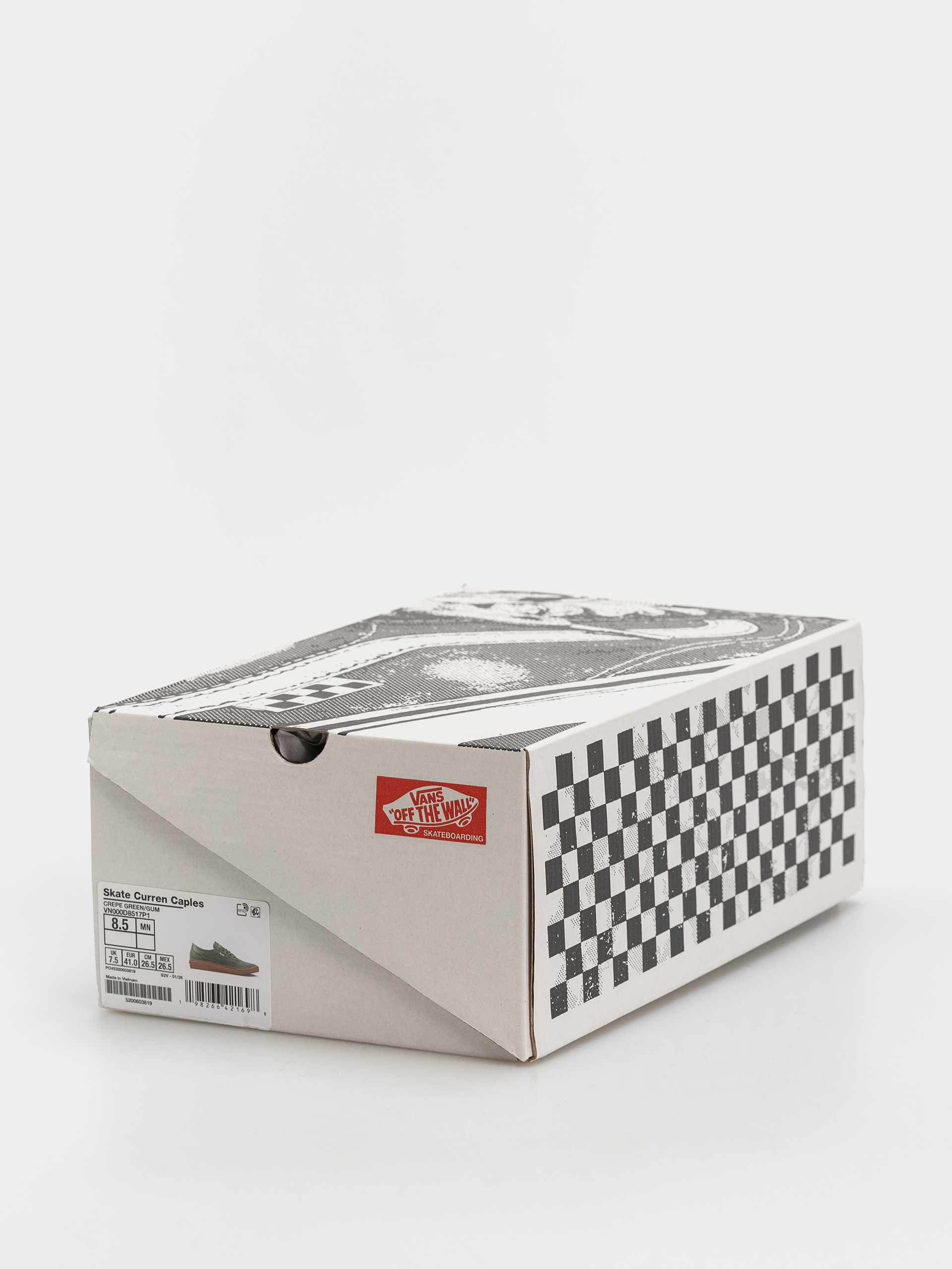 Vans Skate Curren Caples Cipők (green/gum)