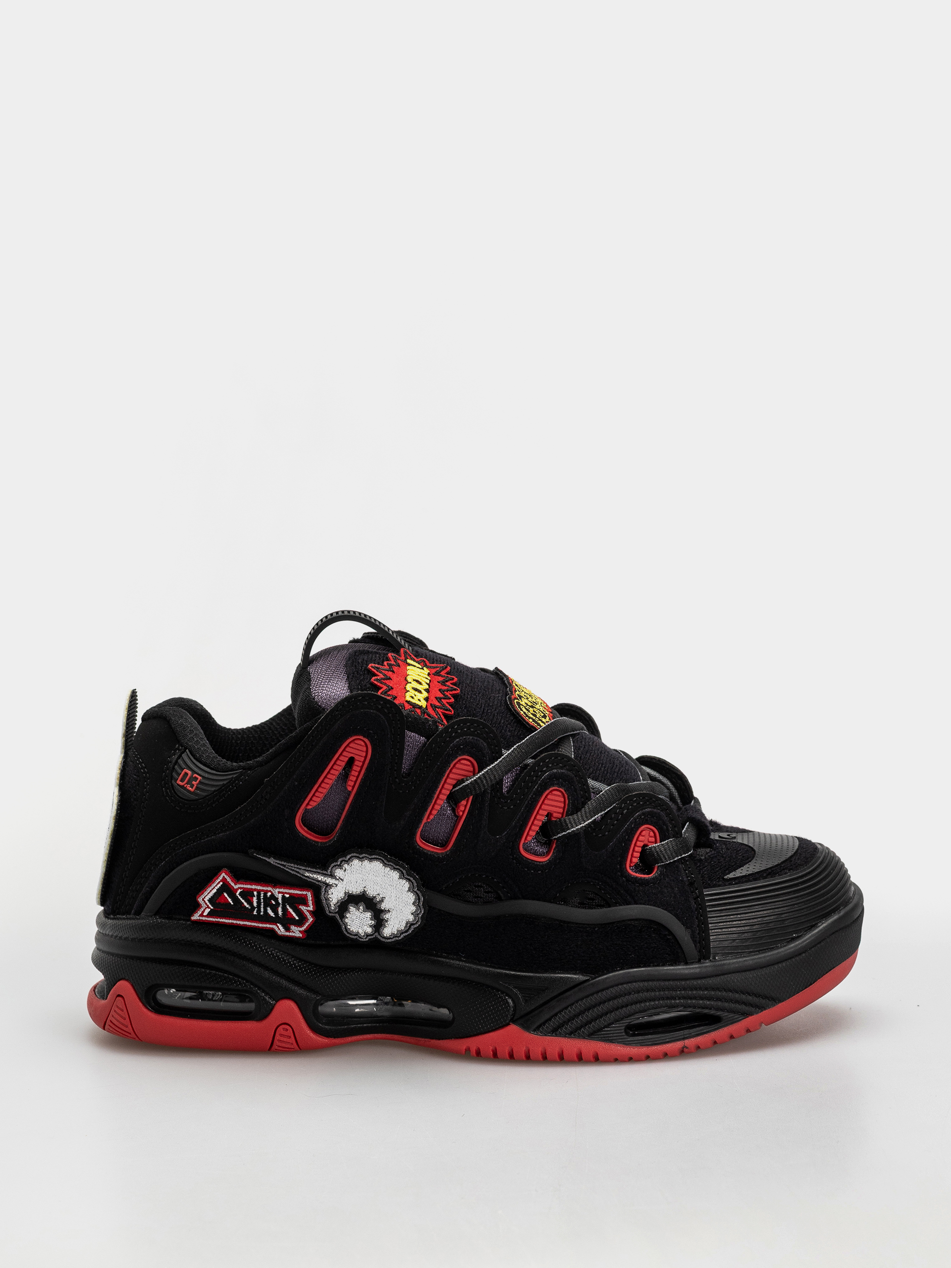 Cipők Osiris D3 2001 (black/red/velcro)