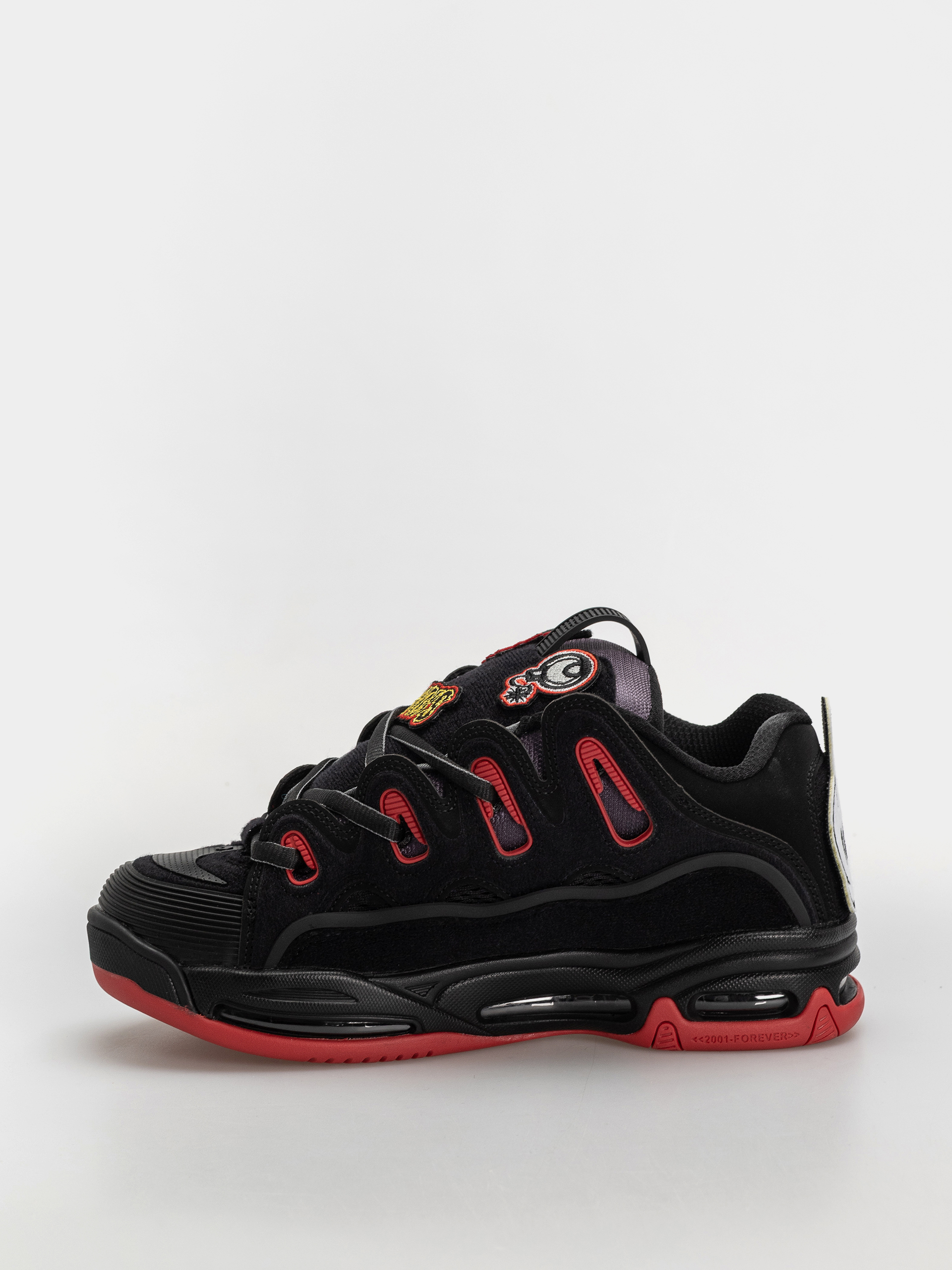 Cipők Osiris D3 2001 (black/red/velcro)