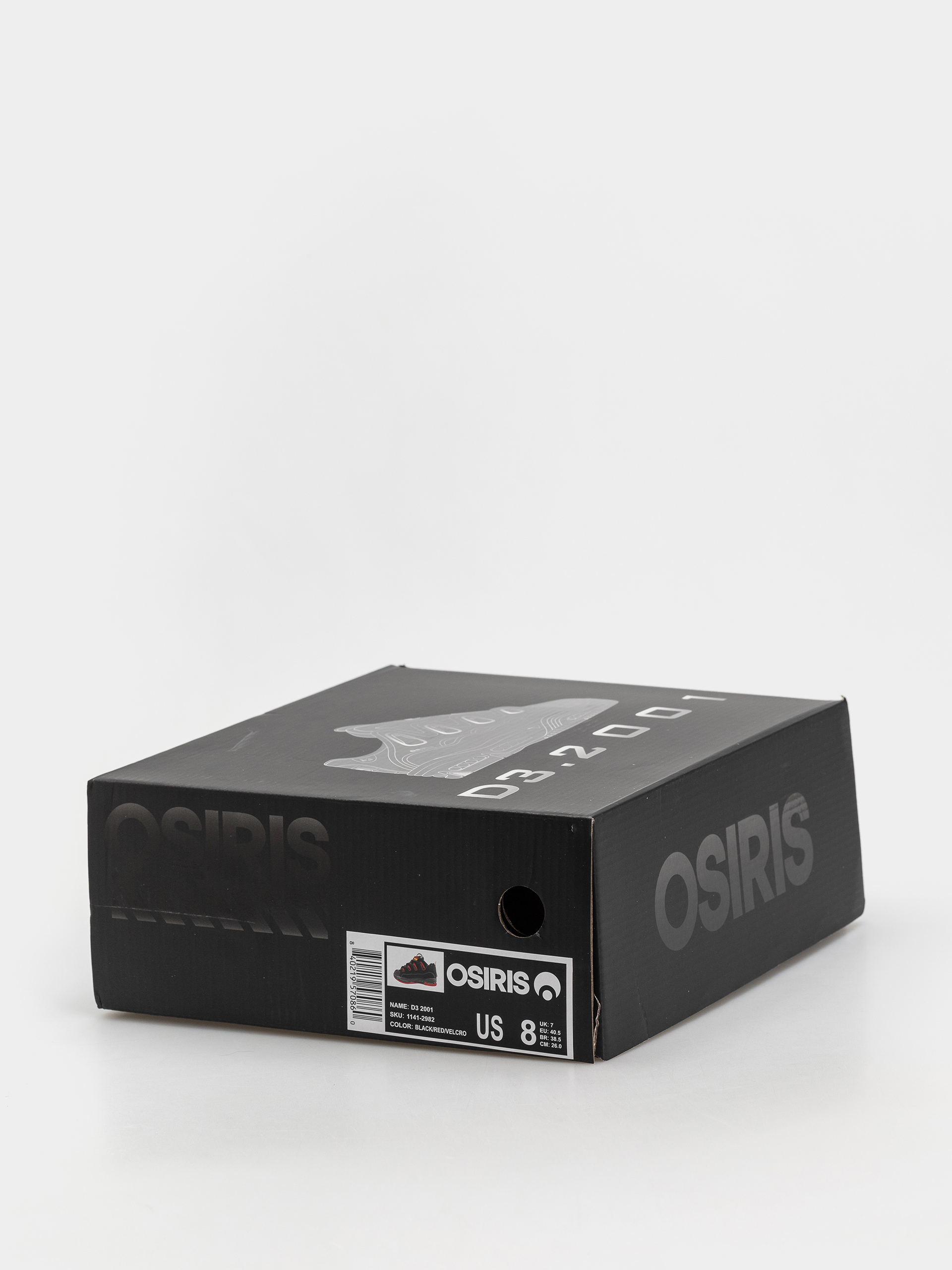 Cipők Osiris D3 2001 (black/red/velcro)