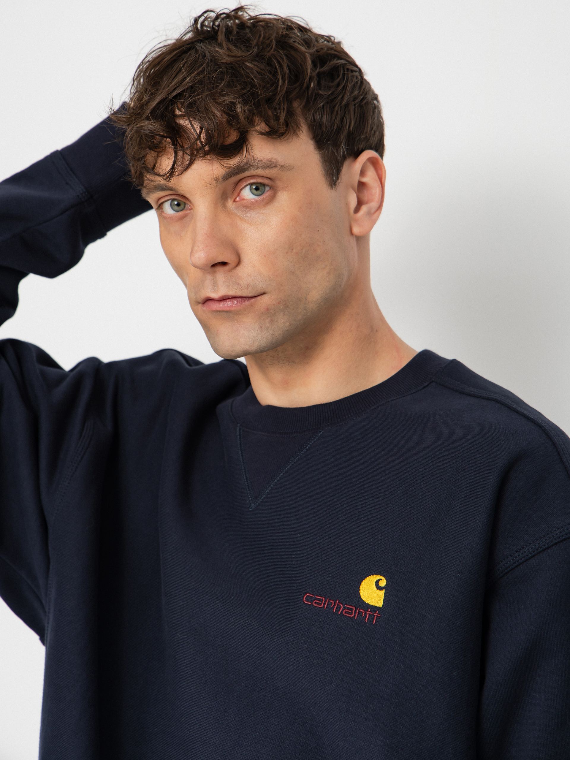 Pulóver Carhartt WIP American Script (deep night)