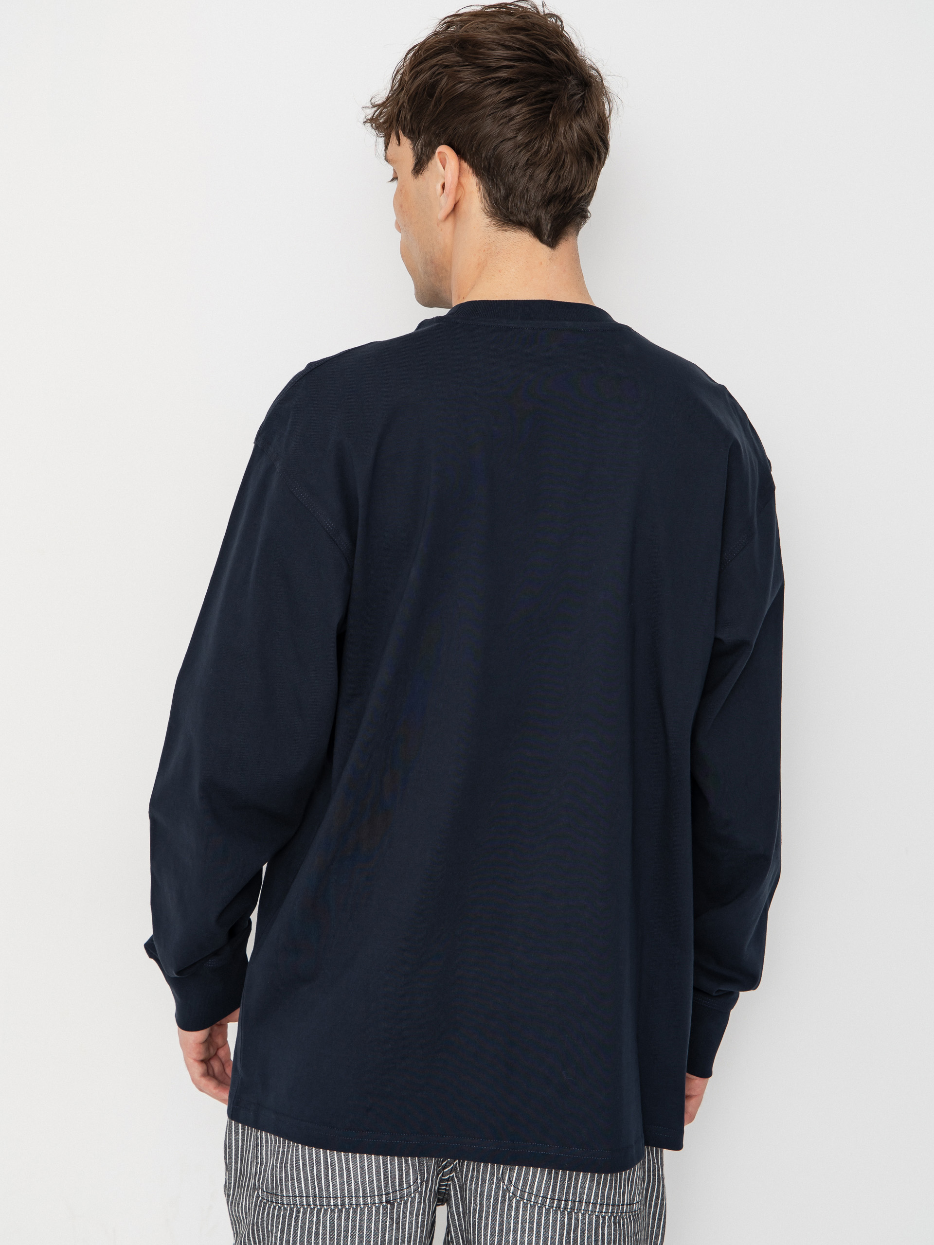 Hosszú ujjú felső Carhartt WIP American Script (deep night)