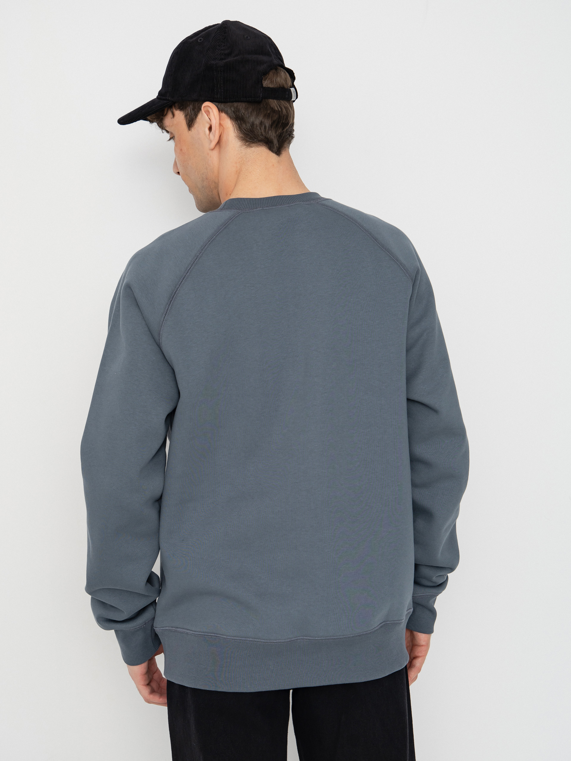 Pulóver Carhartt WIP Chase (cozy blue/gold)