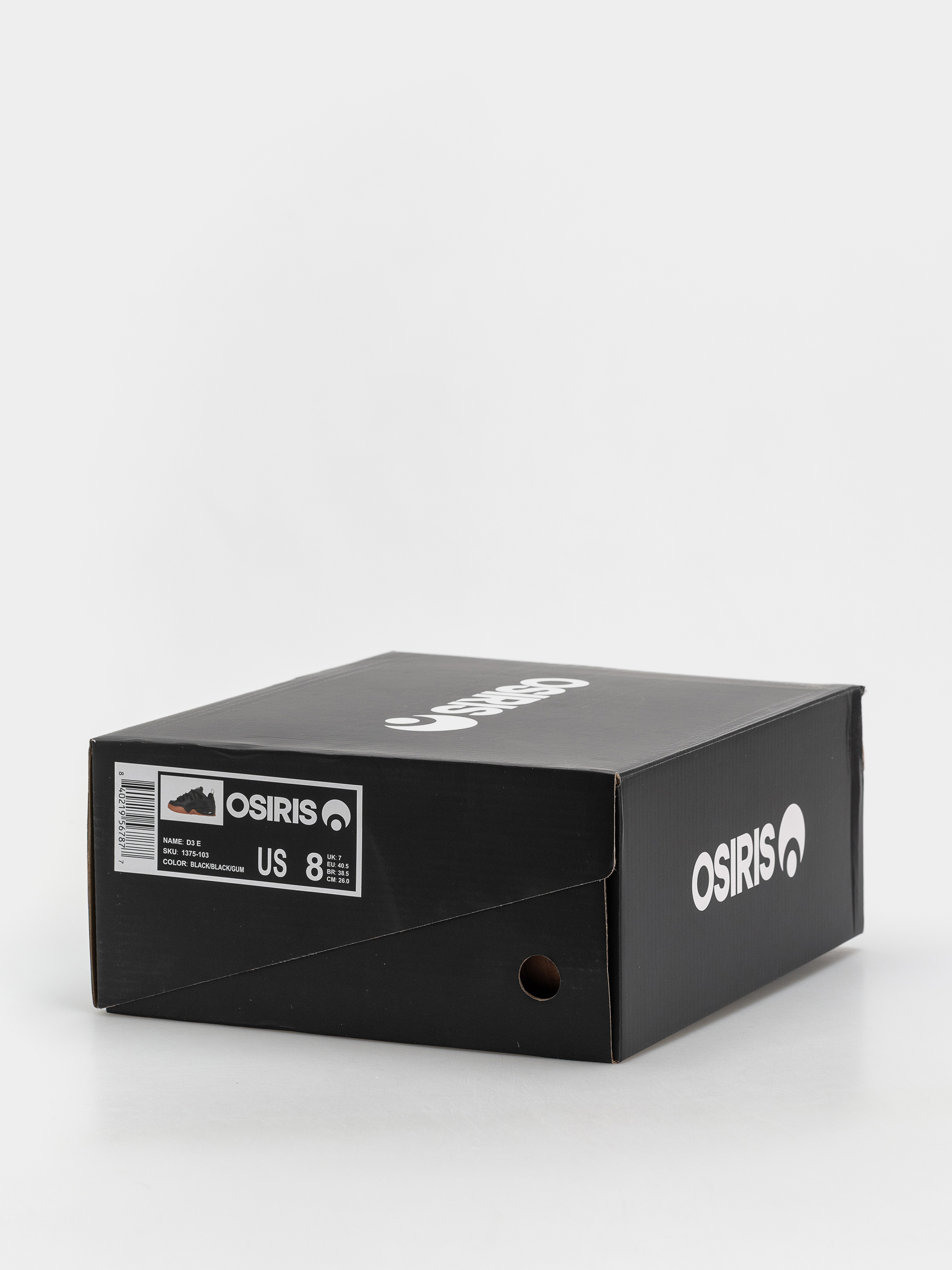Osiris D3 E Cipők (black/black/gum)