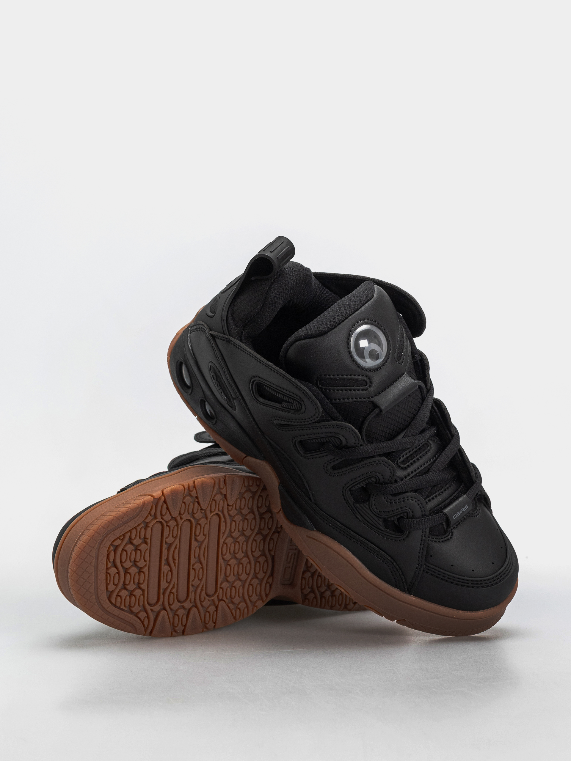 Osiris D3 E Cipők (black/black/gum)