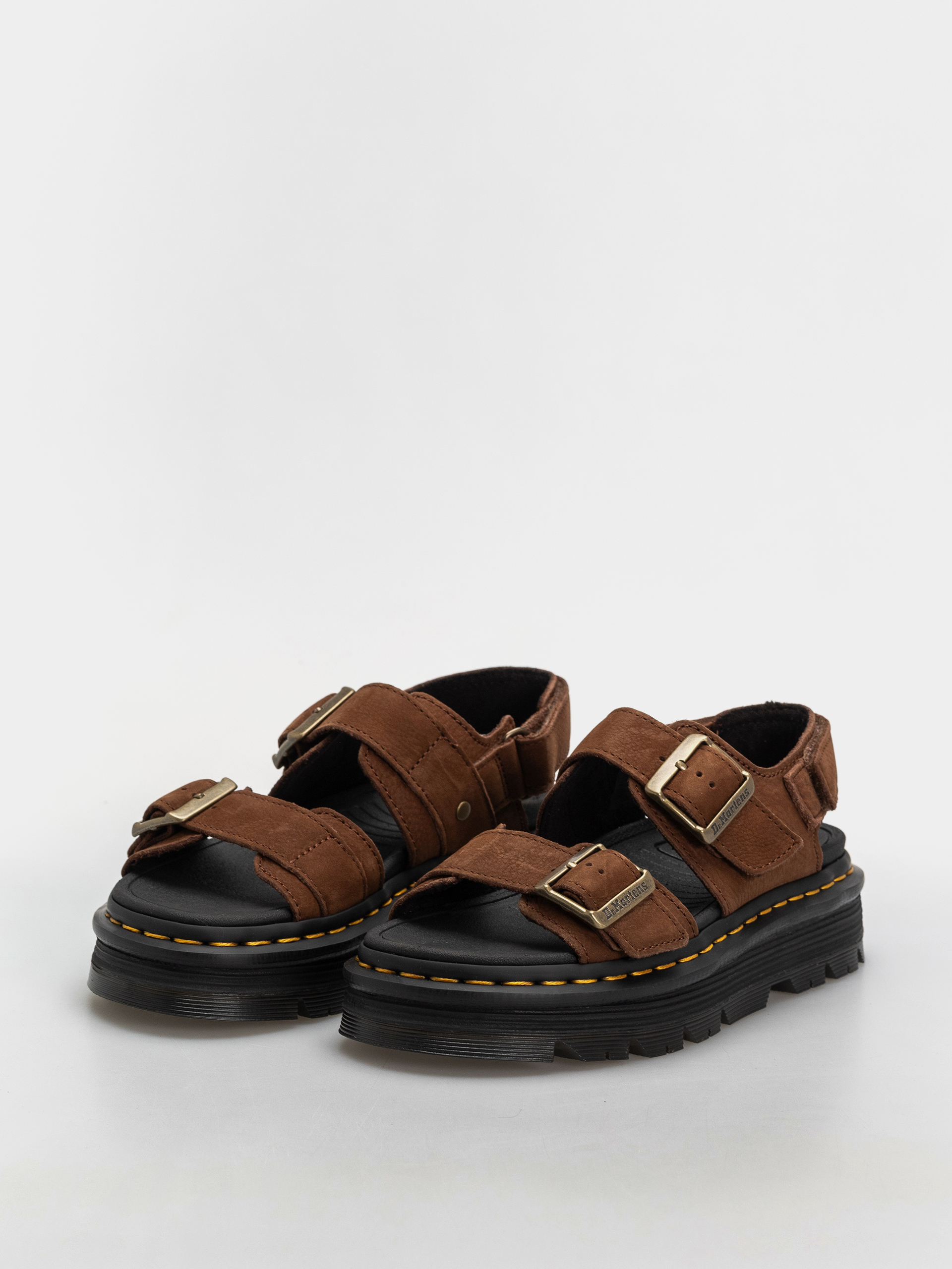 Szandálok Dr. Martens ZebZag Wmn (sepia brown tumbled nubuck)