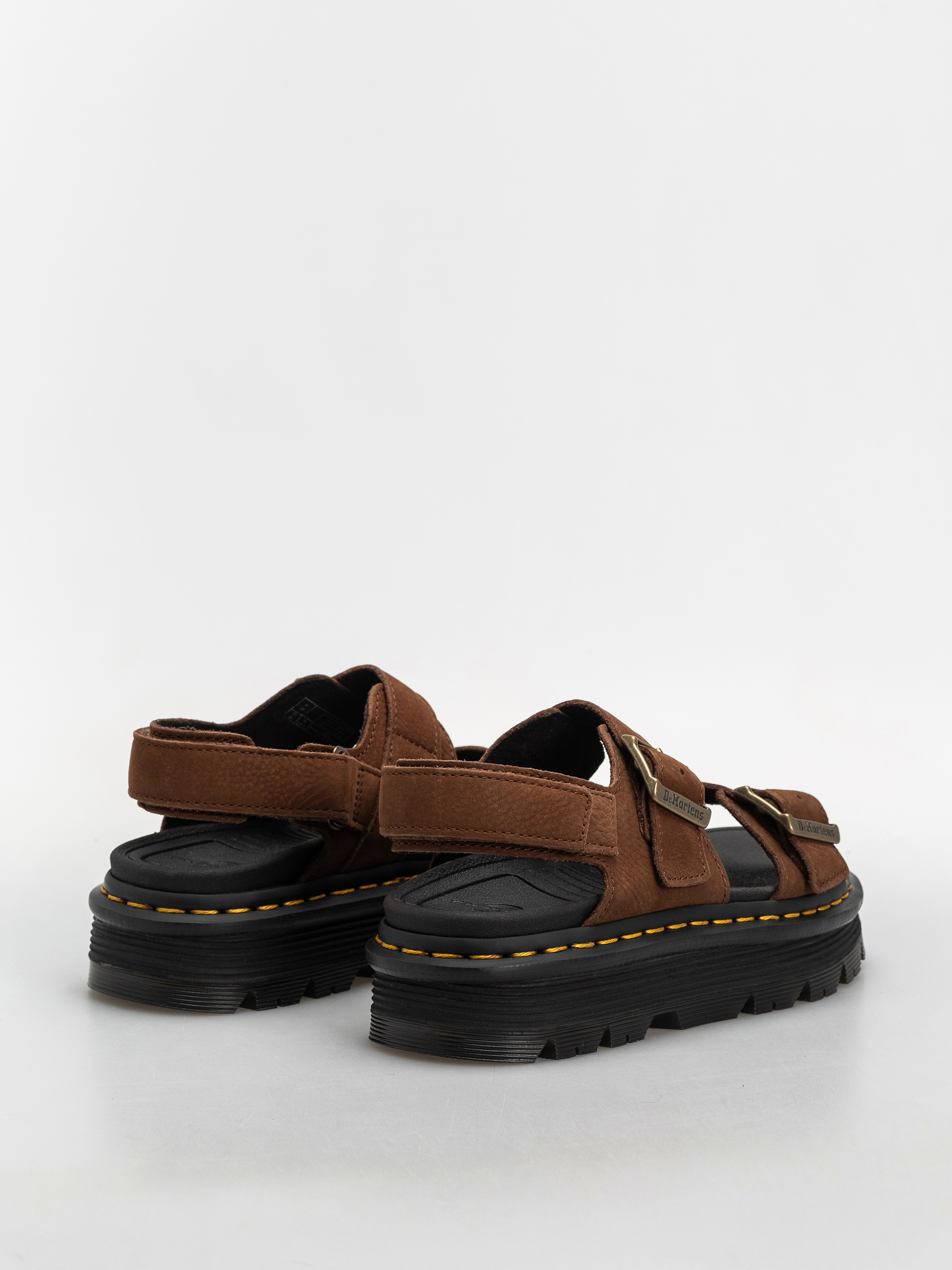 Szandálok Dr. Martens ZebZag Wmn (sepia brown tumbled nubuck)