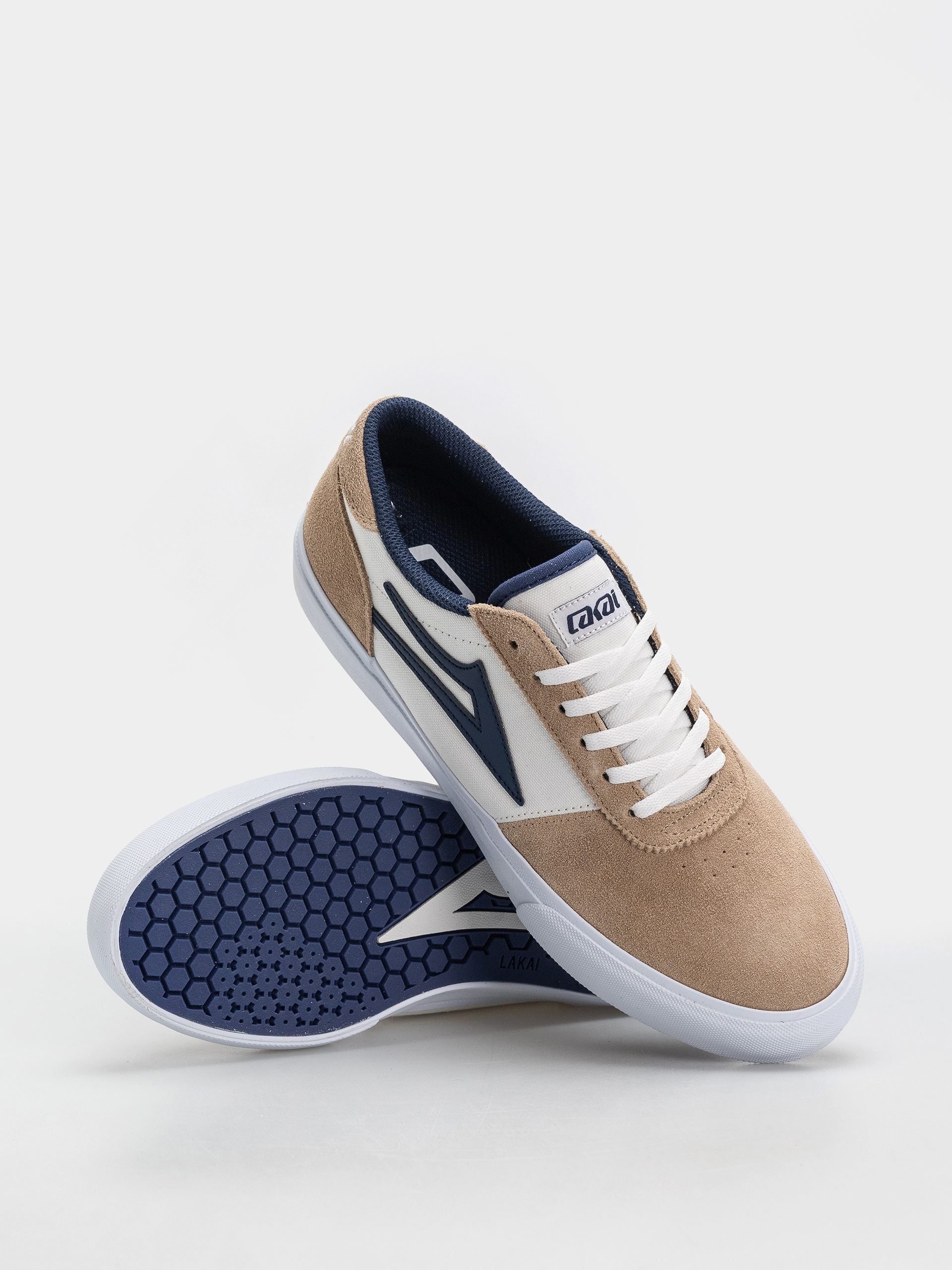 Cipők Lakai Manchester (white/tan/navy)