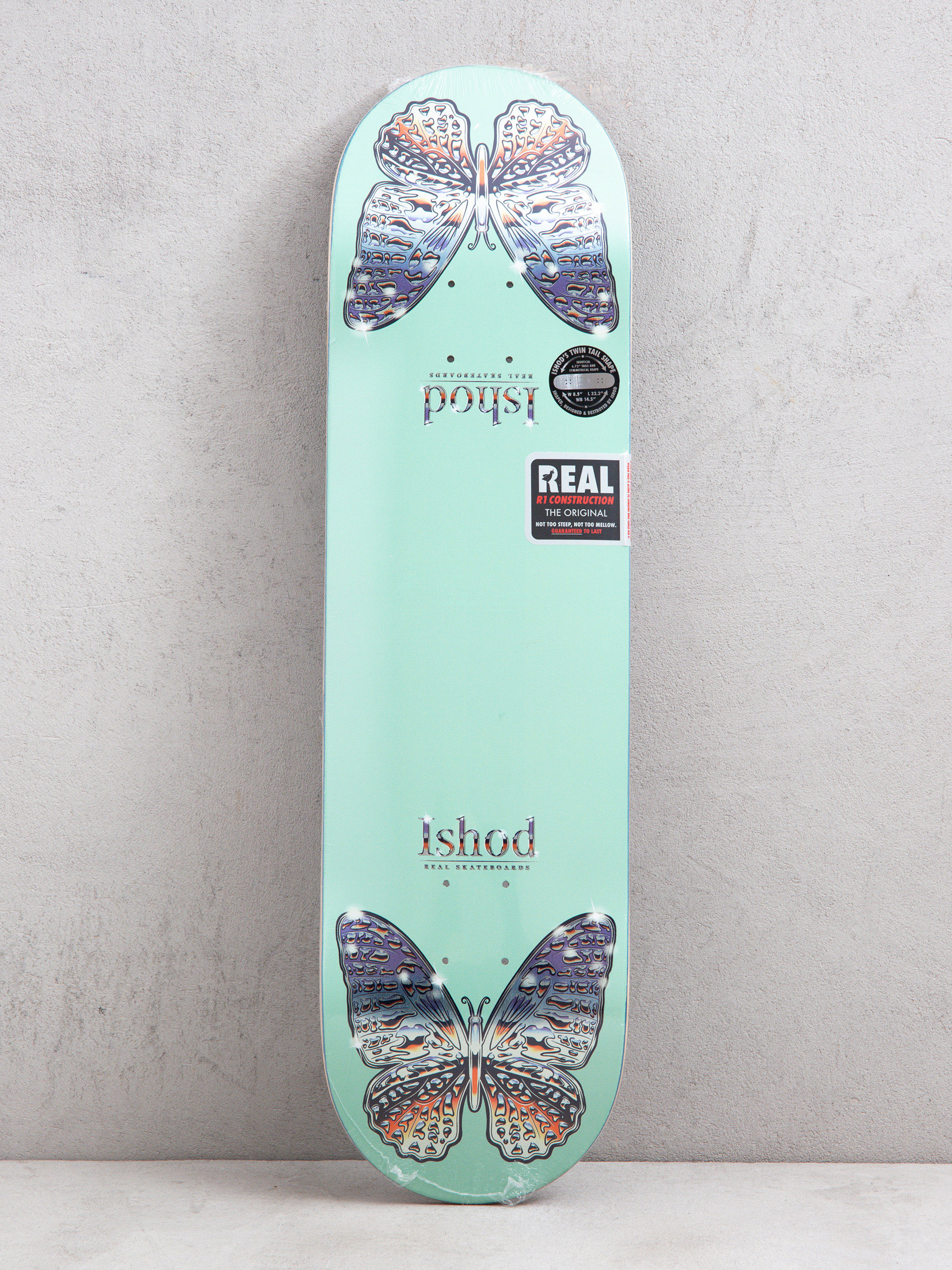 Real Ishod Mariposa Chrome Twin Tail Gördeszka lap (teal)